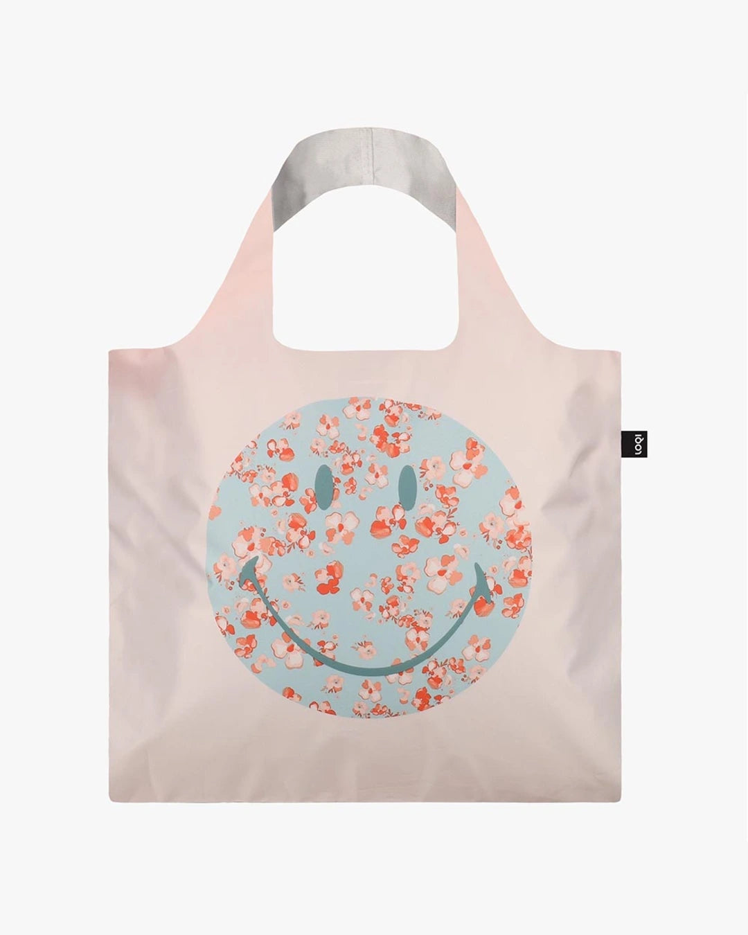 Blossom SMILEY Recycled Bag | LOQI | Shopping Tote Bag