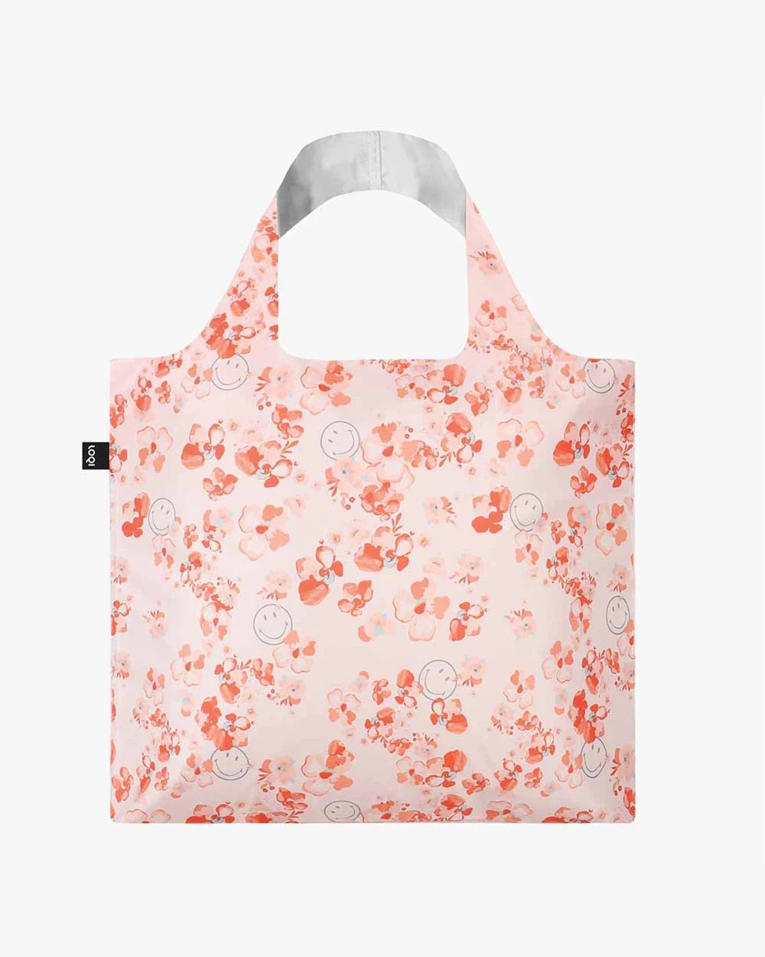 Blossom SMILEY Recycled Bag | LOQI | Shopping Tote Bag