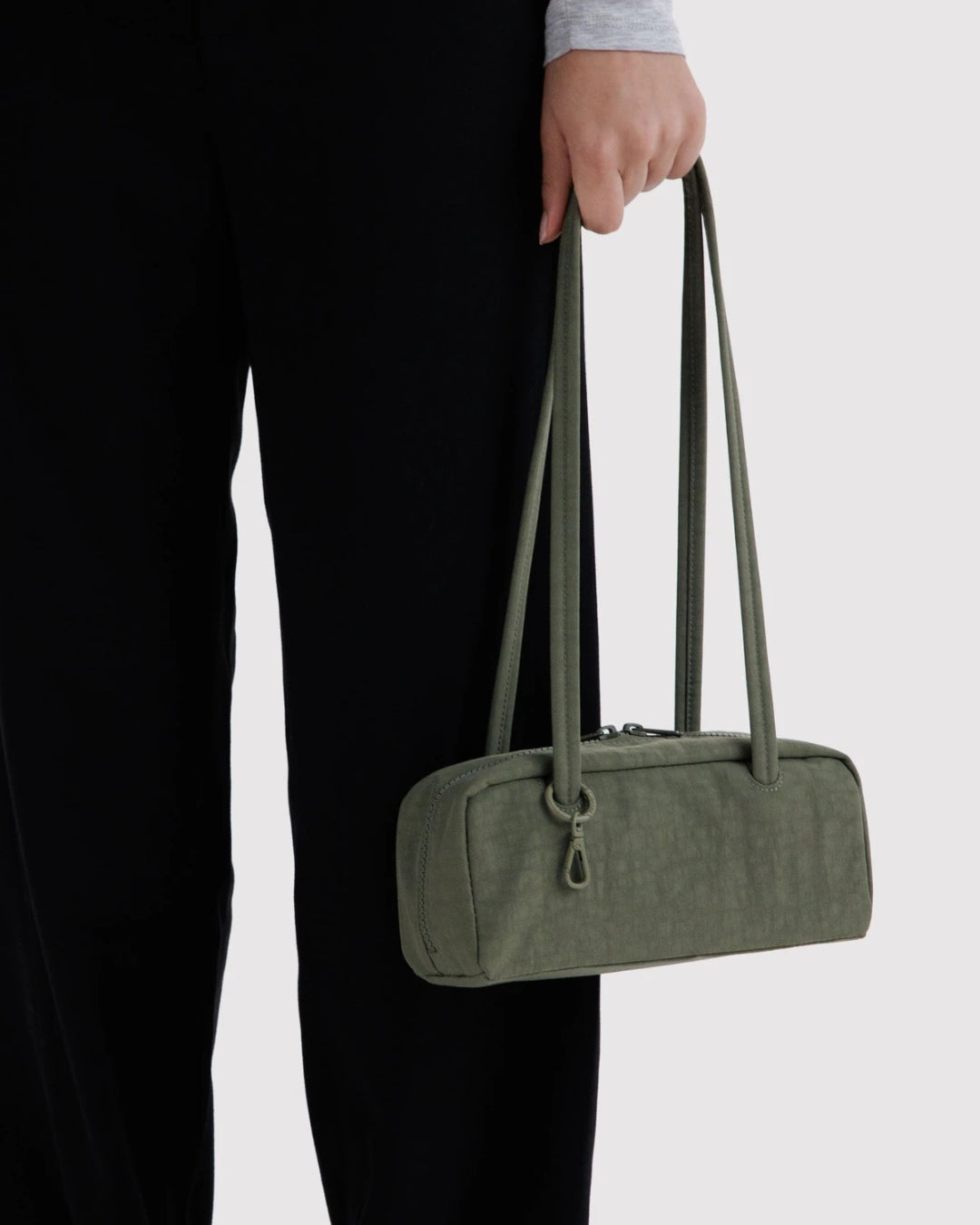 Caper Small Nylon Bowler Bag | BAGGU | Small Nylon Bowler Bag