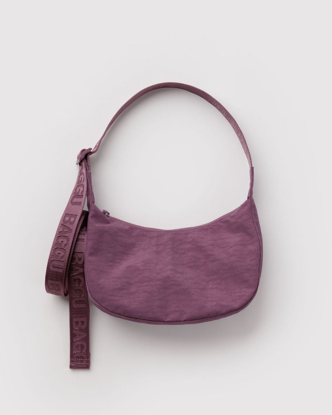 Wild Plum Small Nylon Crescent Bag