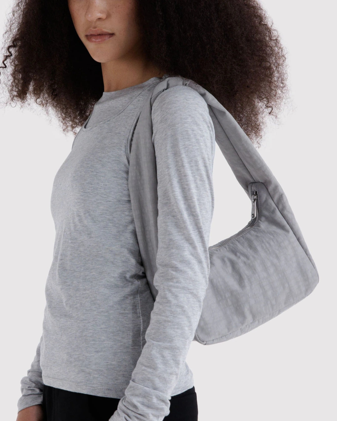 Fog Small Nylon Meringue Bag | BAGGU | Small Nylon Meringue Bag