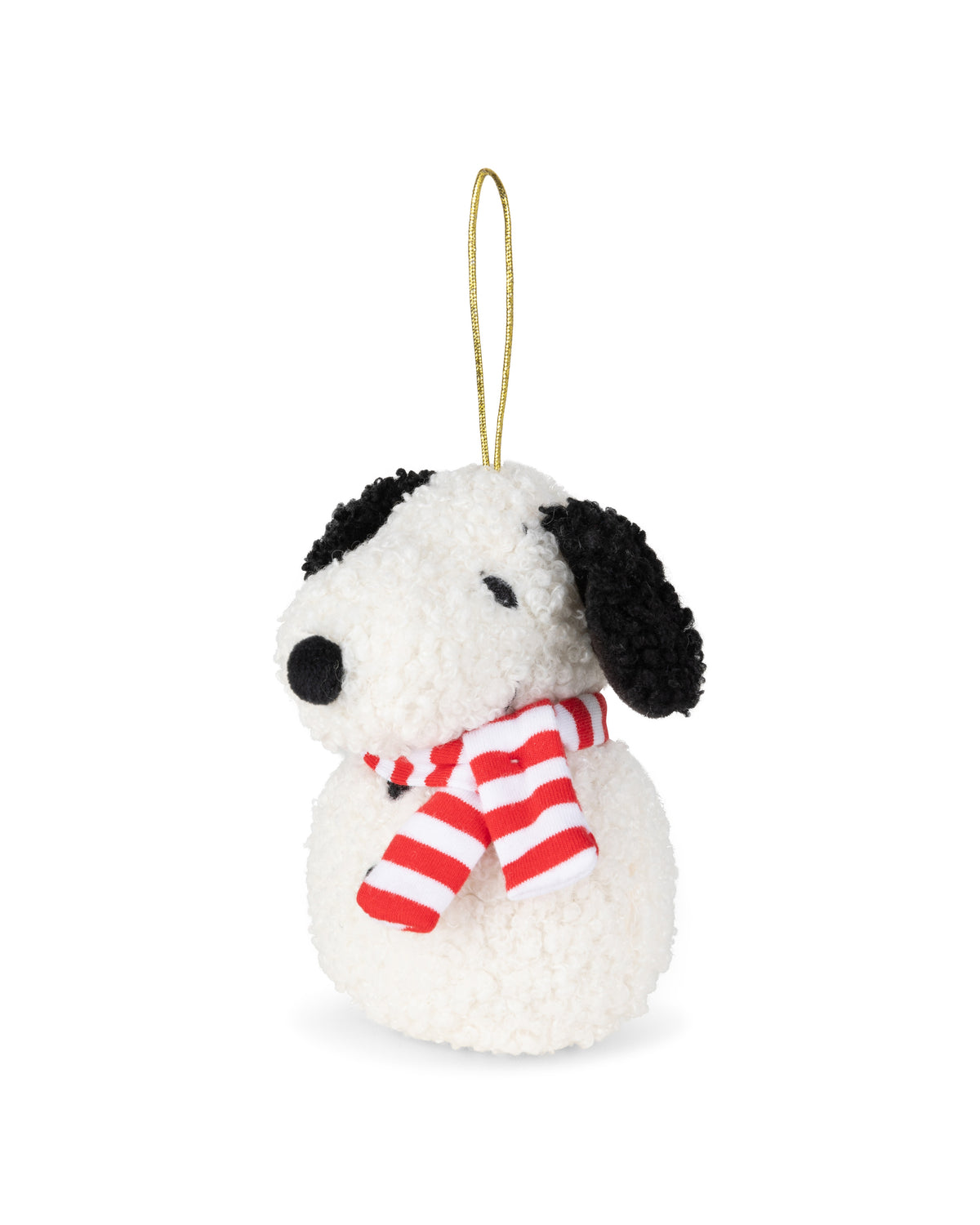 Snoopy Tiny Teddy Snowman Hanger in Cream 10cm | Christmas Decoration