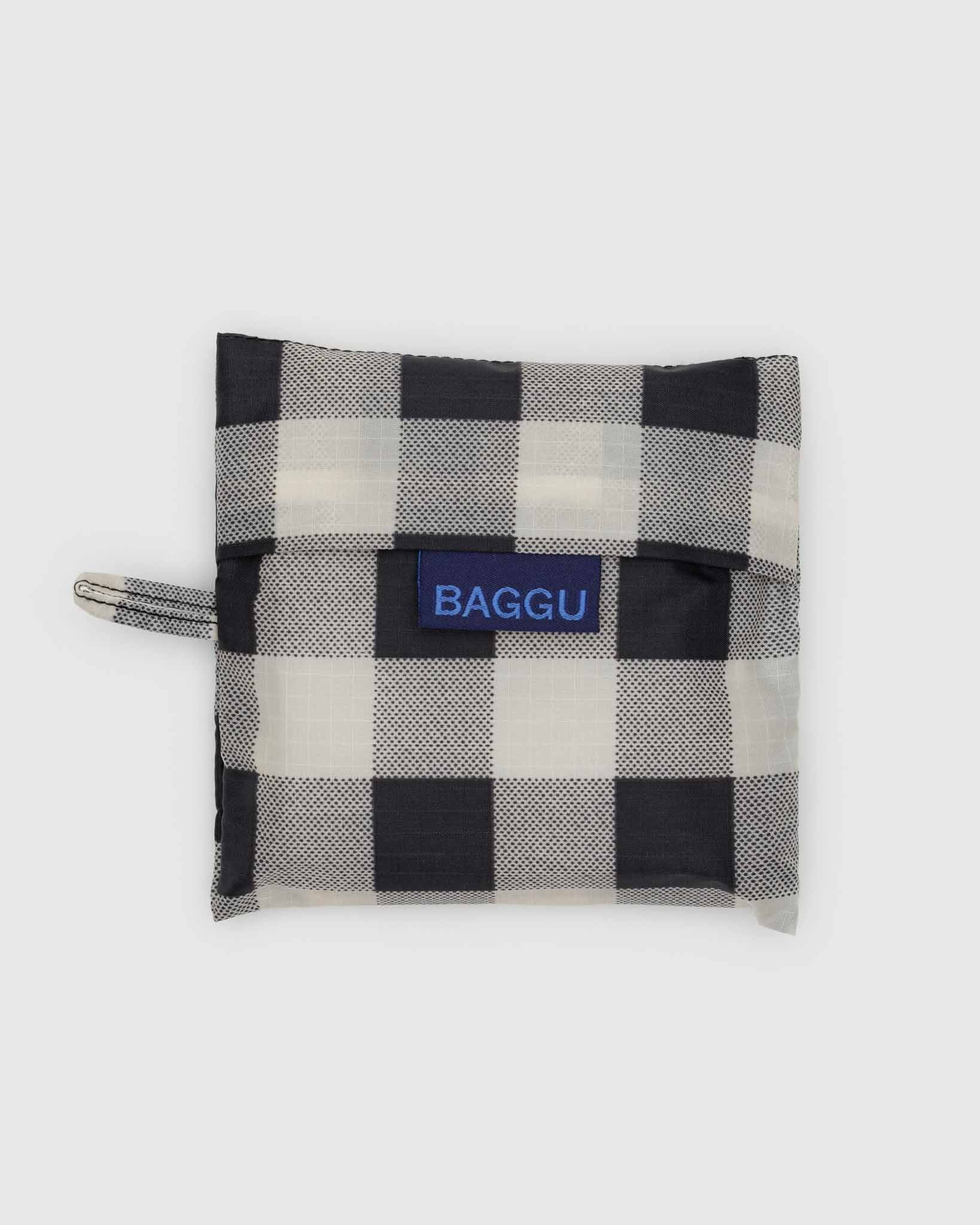 Black & White Big Check Standard BAGGU | BAGGU | Shopping Tote Bag