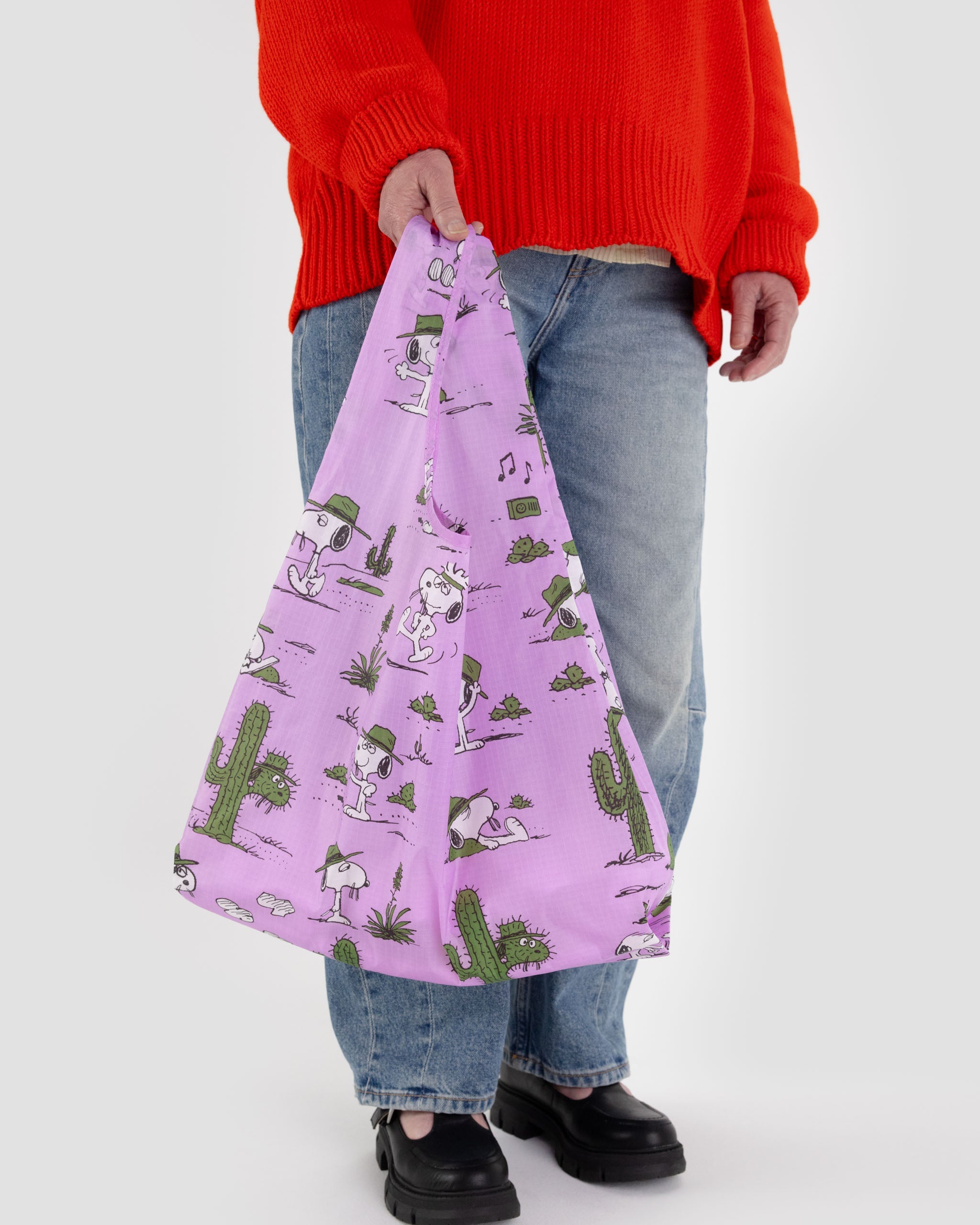 Pink Spike Snoopy Standard BAGGU | BAGGU | Shopping Tote Bag