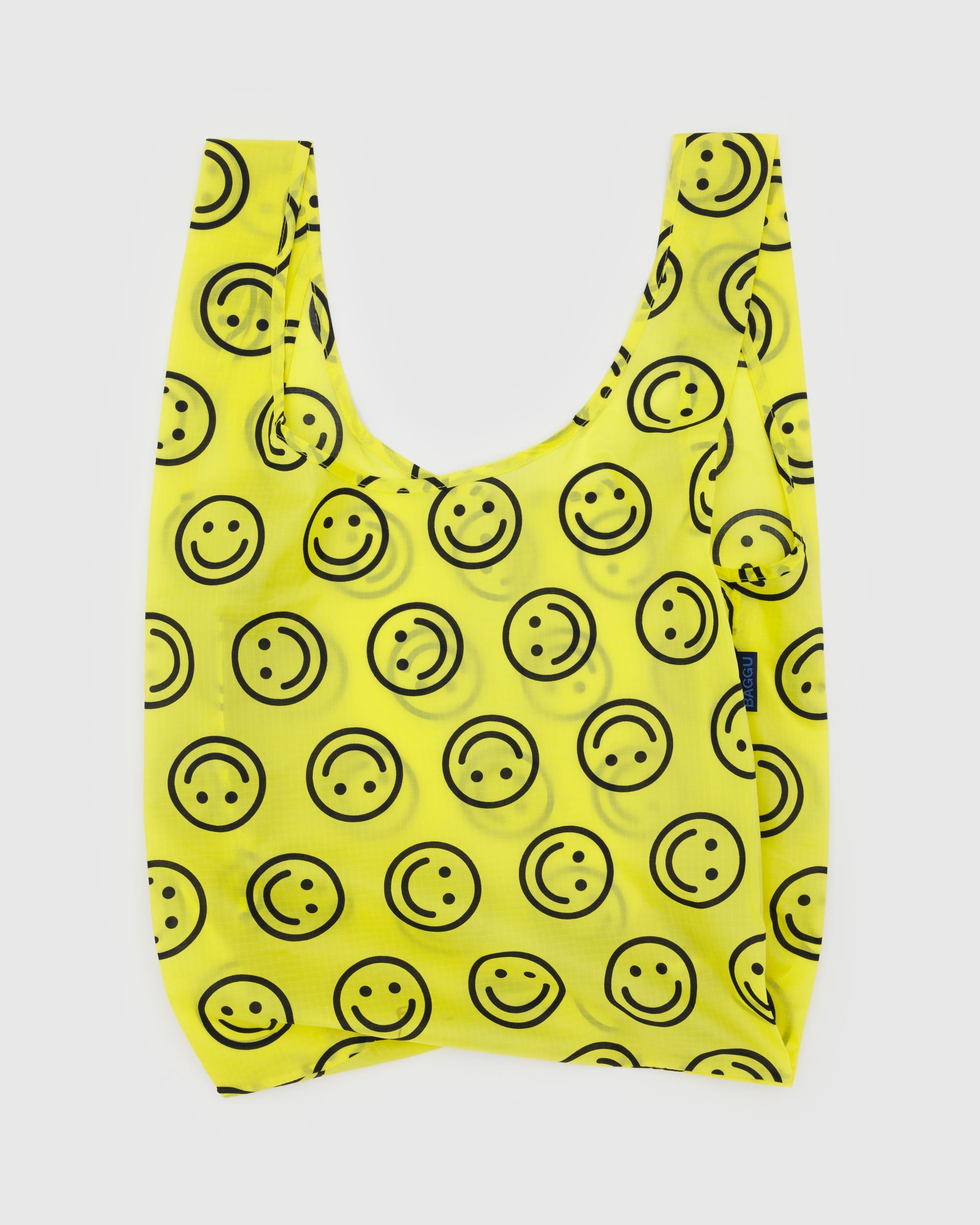 Yellow Happy Standard BAGGU - FALL 2025 | BAGGU | Shopping Tote Bag