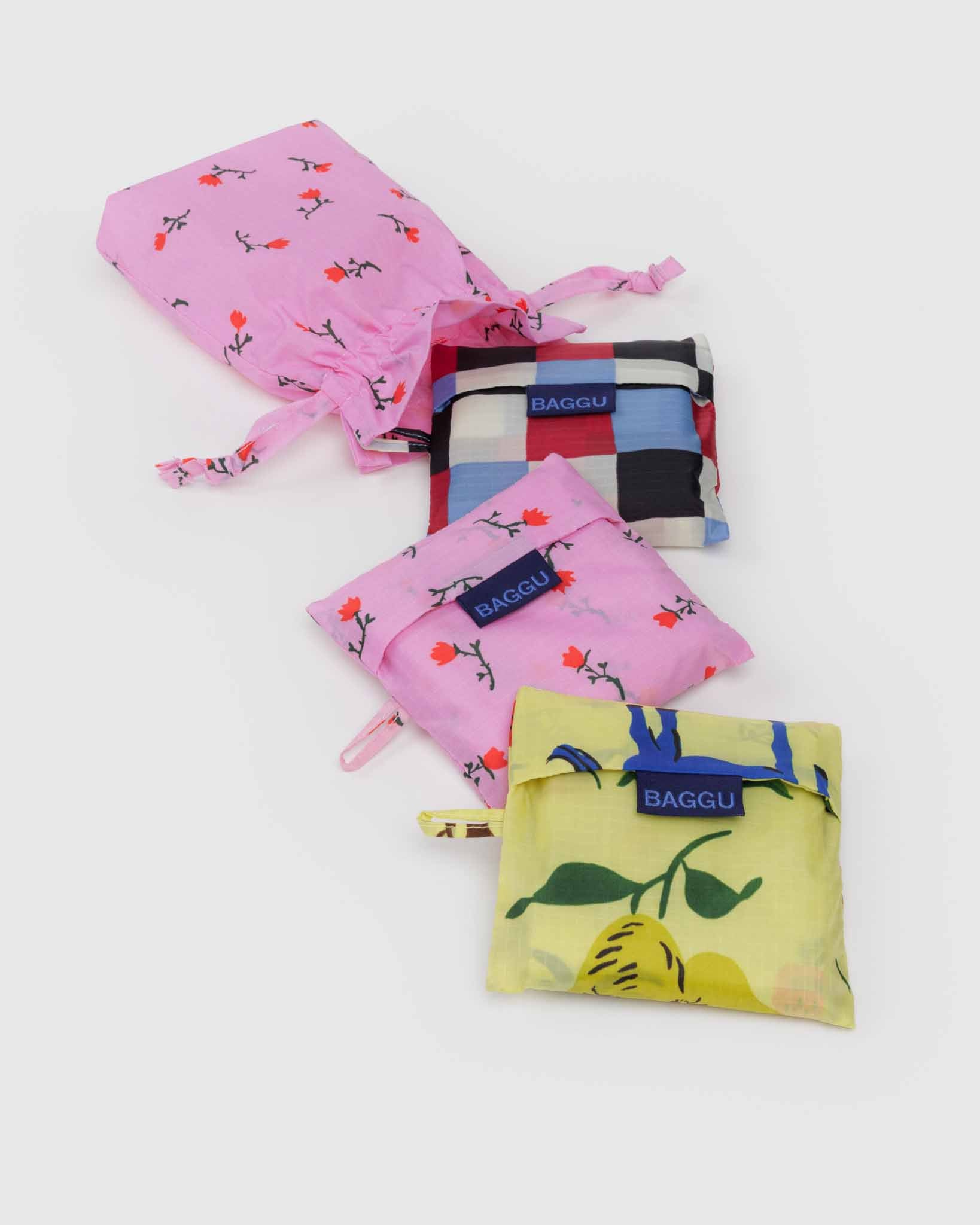 Painted Prairie Standard BAGGU Set of 3 | BAGGU | Shopping Tote Bag