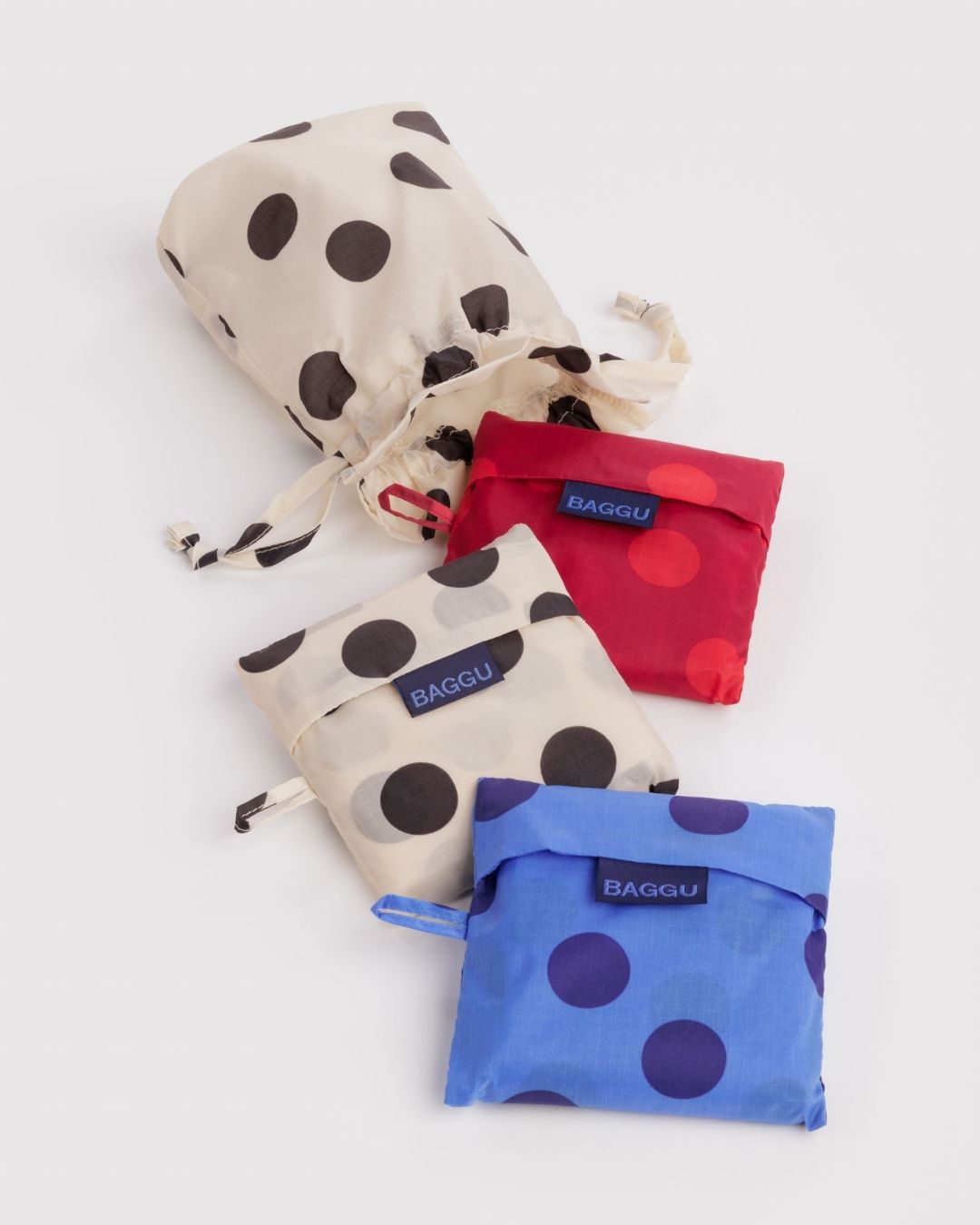 Polka Dot Mix Standard Baggu Set of 3