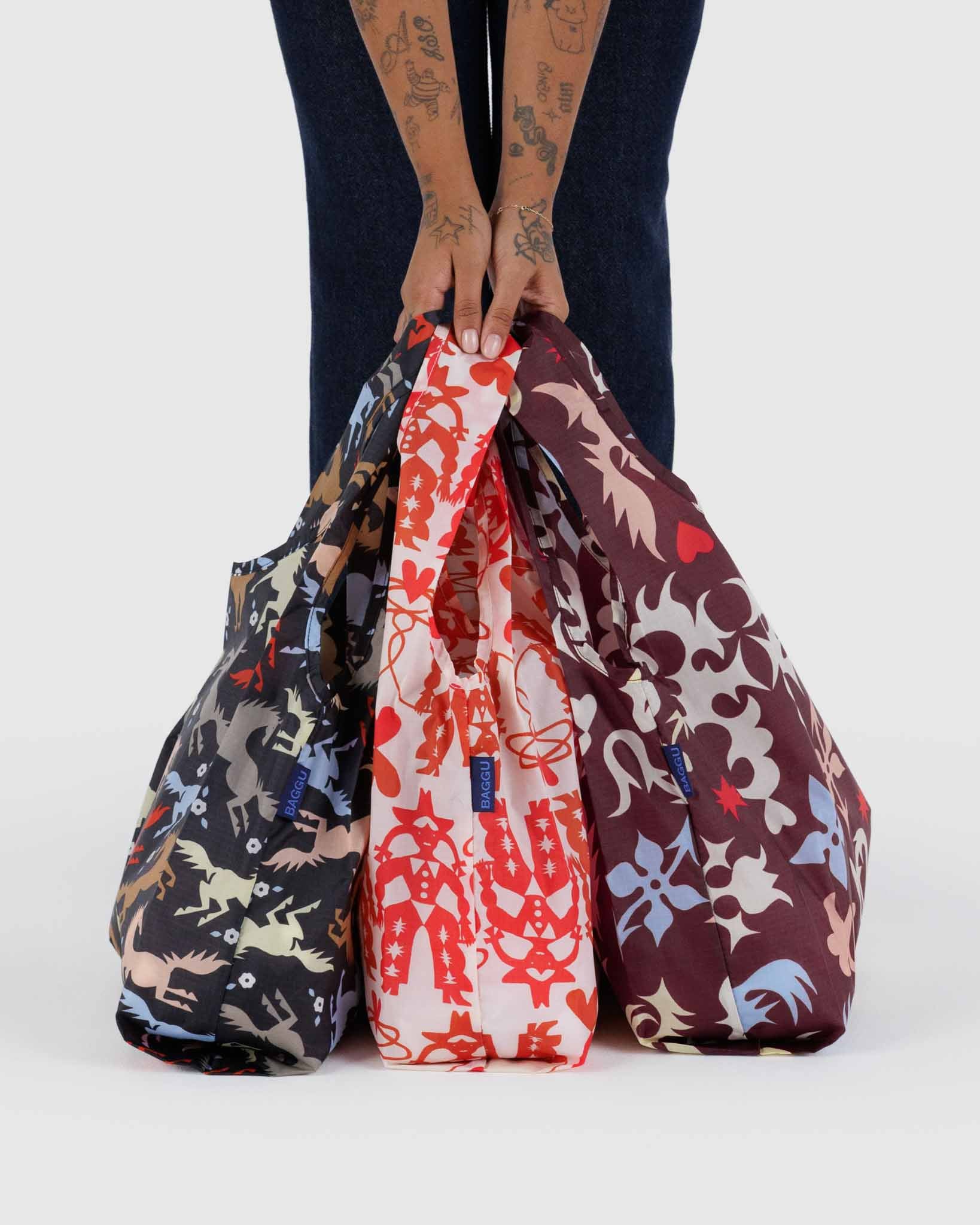 Western Cut Outs Standard BAGGU Set of 3
