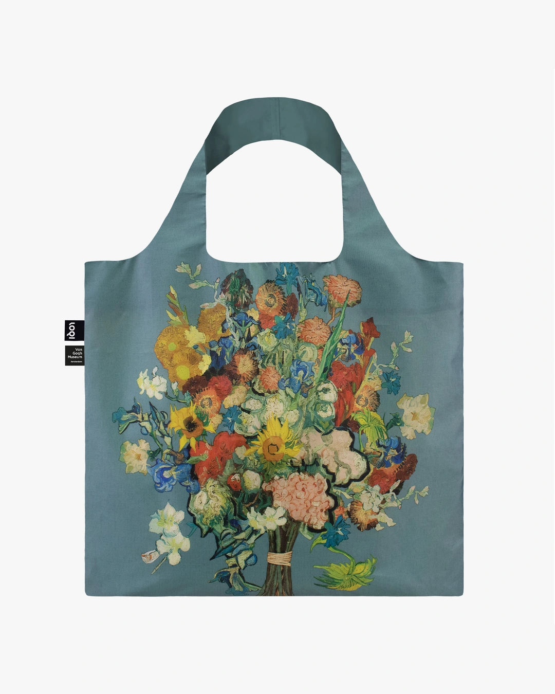Bouquet Blue by Vincent Van Gogh Recycled Bag | LOQI | Shopping Tote Bag