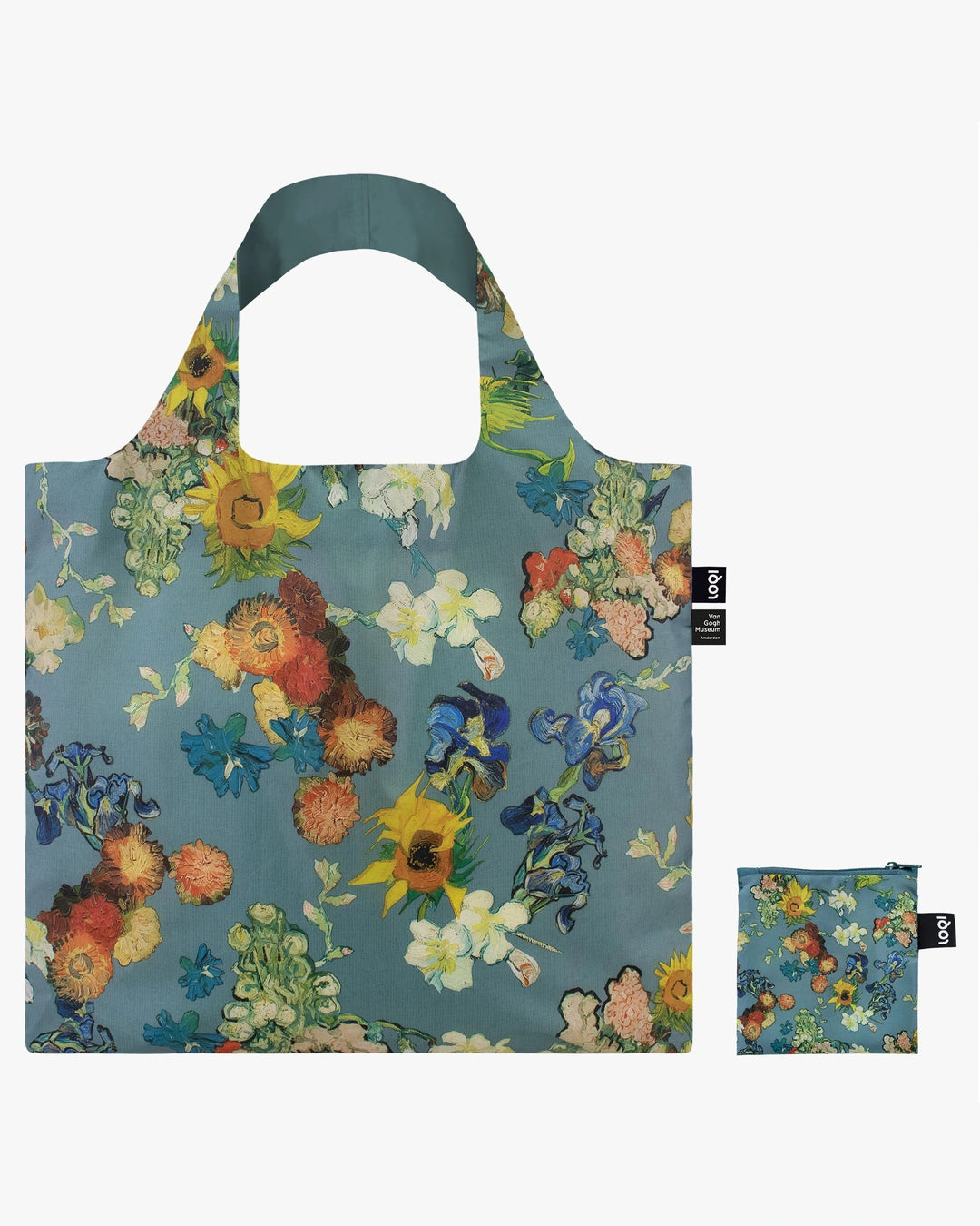 Bouquet Blue by Vincent Van Gogh Recycled Bag | LOQI | Shopping Tote Bag