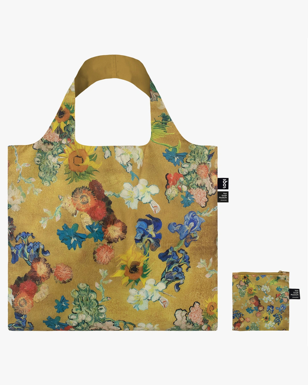 Bouquet Gold by Vincent Van Gogh Recycled Bag | LOQI | Shopping Tote Bag