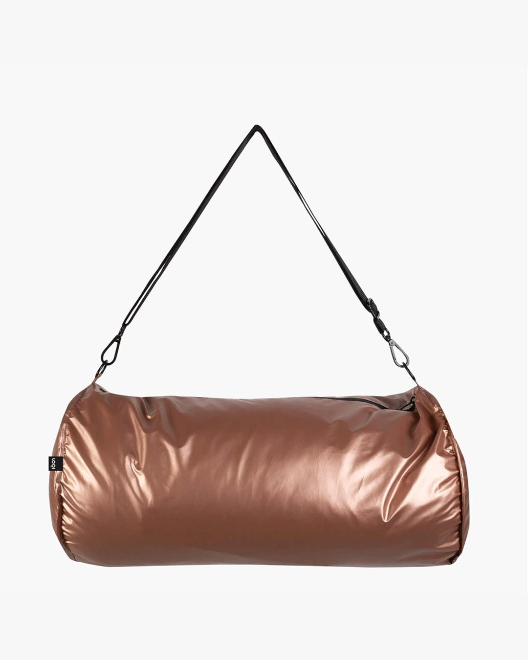 Silver and Rose Gold Reversible Weekender Bag | LOQI | Travel + Overnight Bag