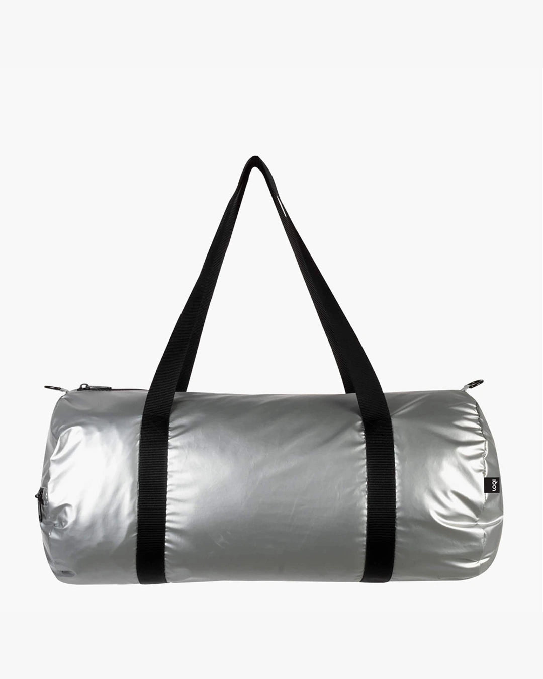 Silver and Rose Gold Reversible Weekender Bag | LOQI | Travel + Overnight Bag