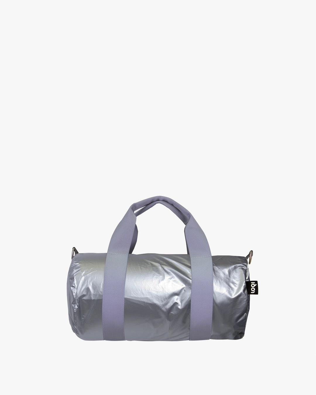 バッグ jolielaide Care Duffel Bag / Silver LOQI Metallic Matt Silver Mini Weekender Crossbody Bag