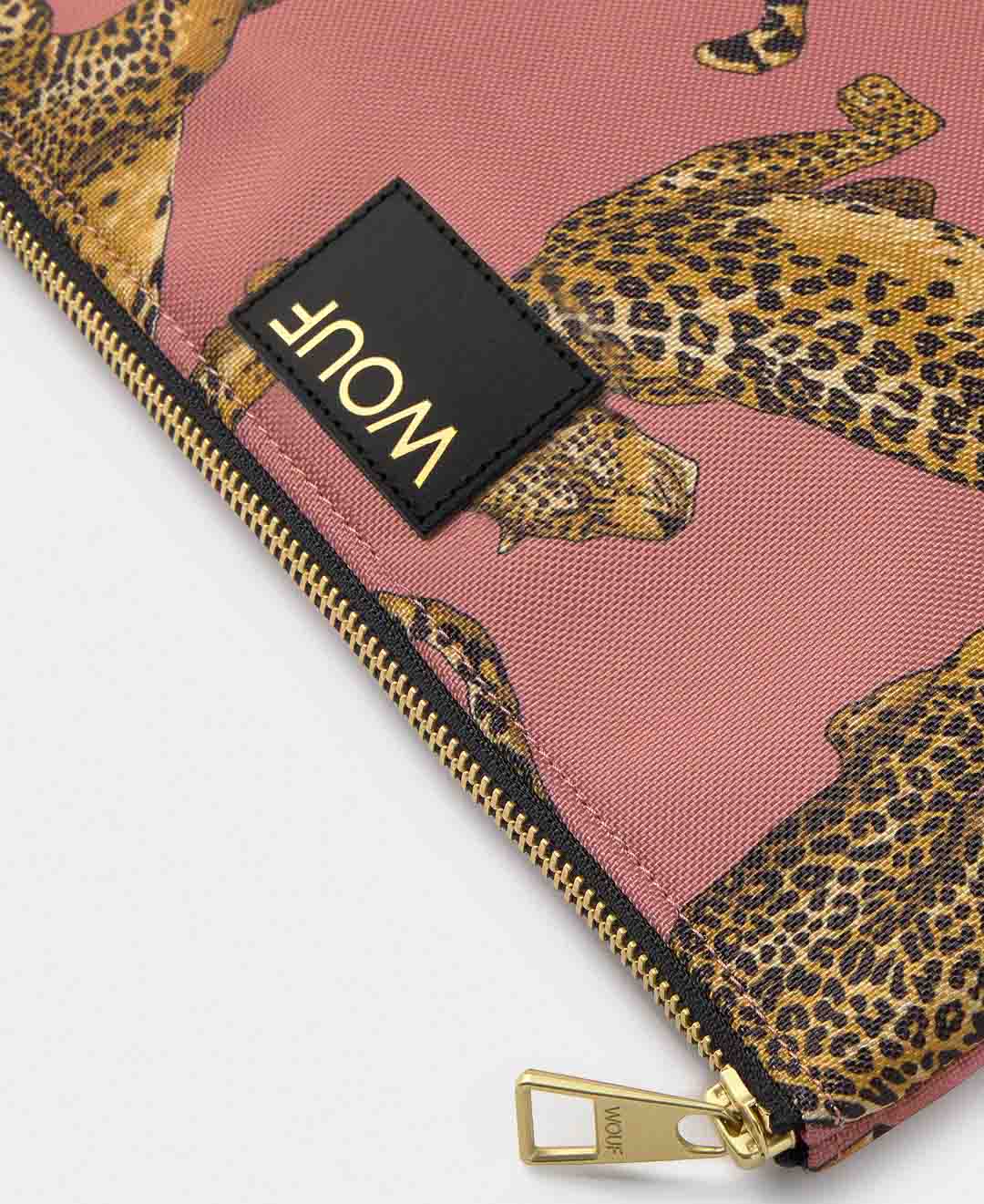 Blush Leopard XL Pouch Bag WOUF | WOUF | Pouches