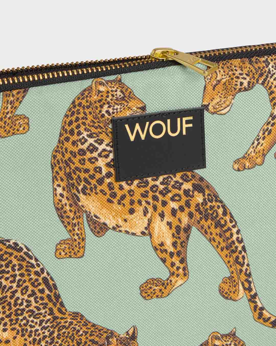 Emerald Leopard Laptop Sleeve 13" & 14" WOUF