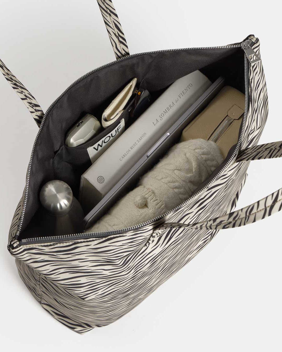 Zebra Hit Shopper Tote Bag WOUF