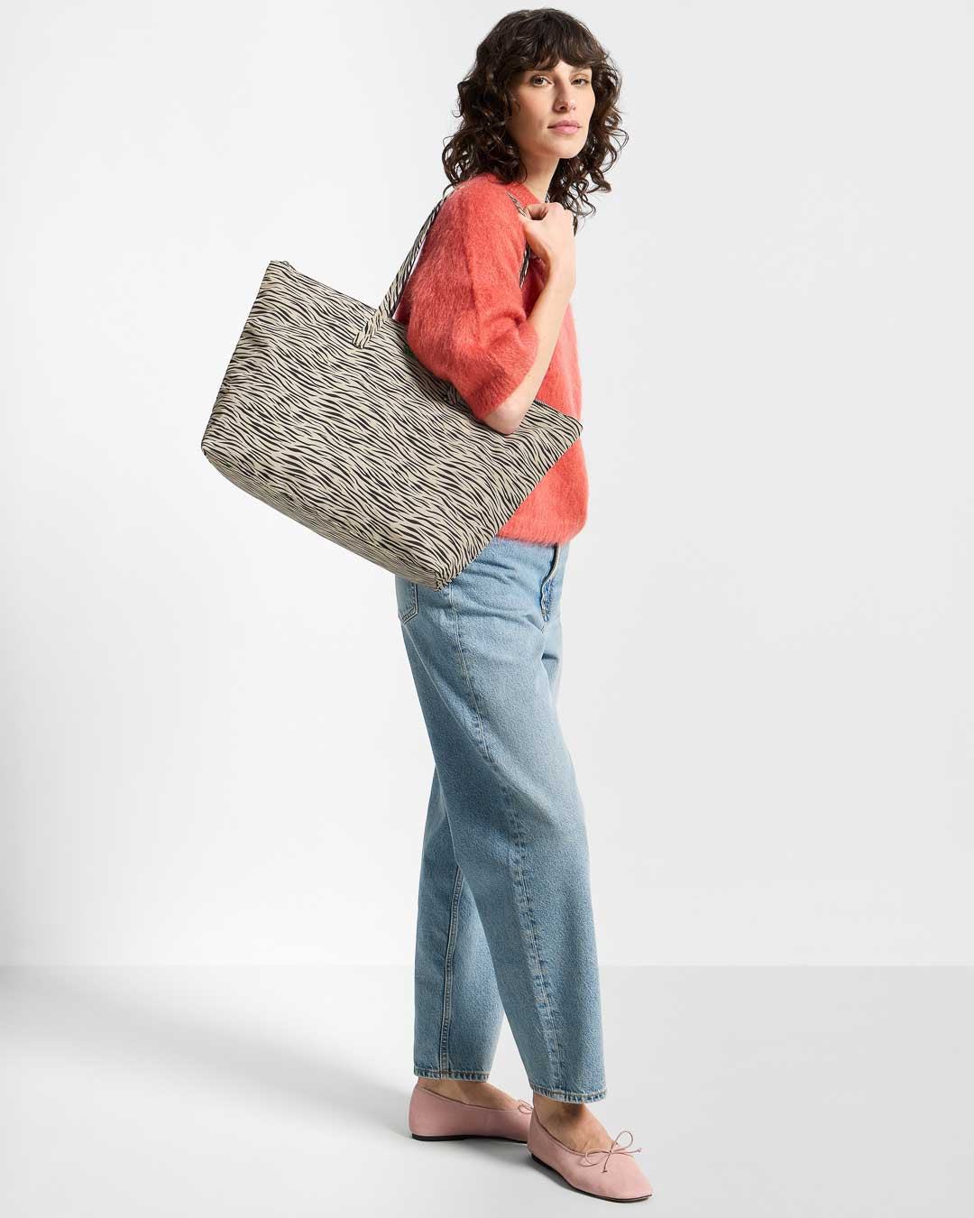 Zebra Hit Shopper Tote Bag WOUF