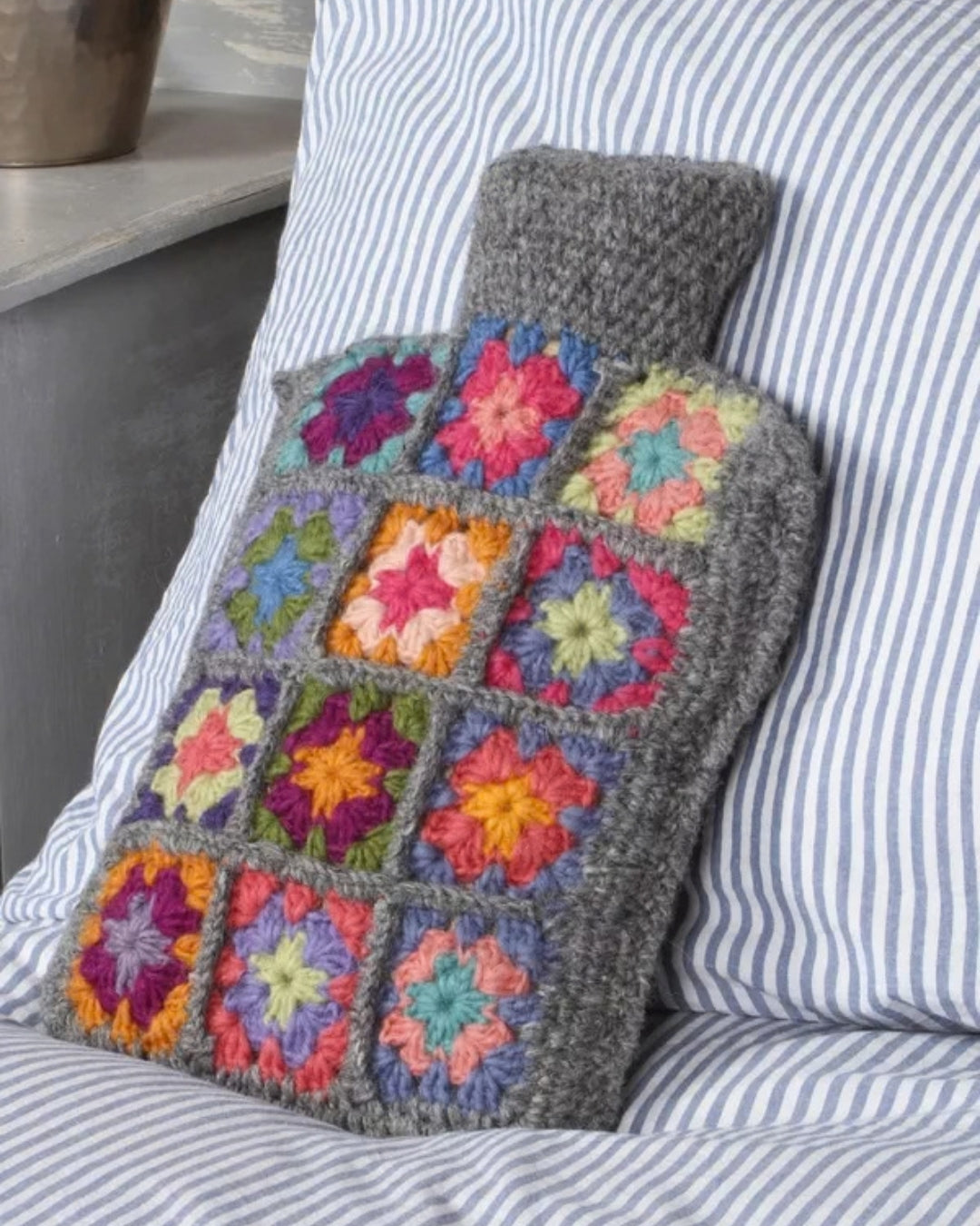 Bright Woodstock Hot Water Bottle Cover Pachamama