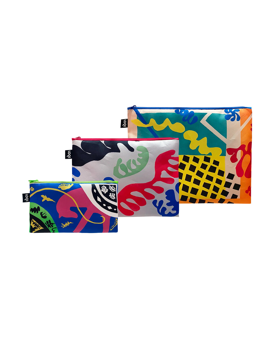 HENRI MATISSE The Codomas, Jazz, The Horse - Set of 3 Zip Pockets LOQI