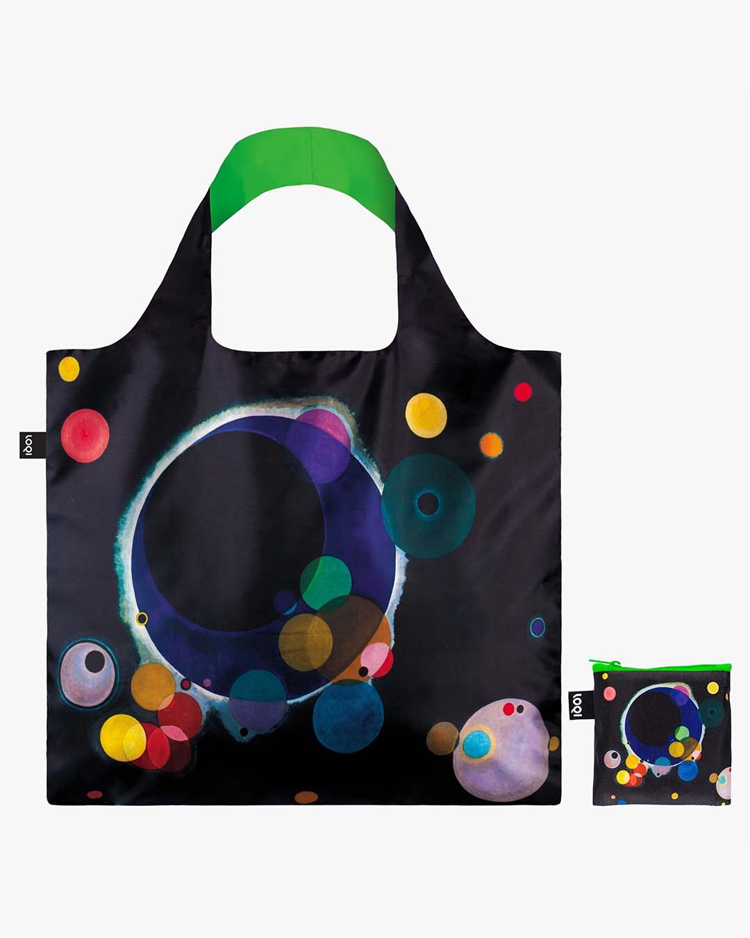 Several Circles Neon by Wassily Kandinsky Recycled Bag | LOQI | Shopping Tote Bag
