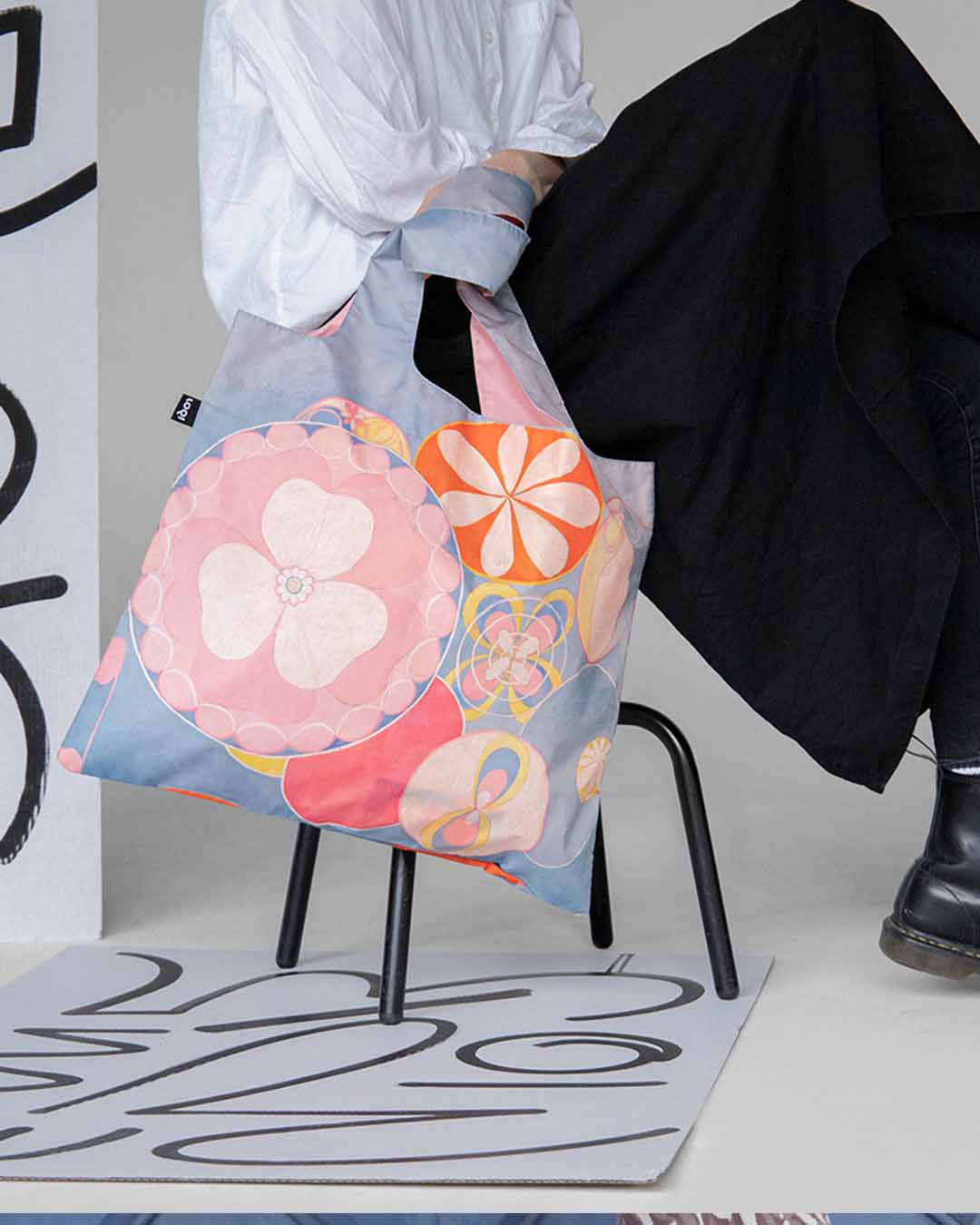 Childhood by Hilma af Klint Recycled Reusable Bag | LOQI | Shopping Tote Bag