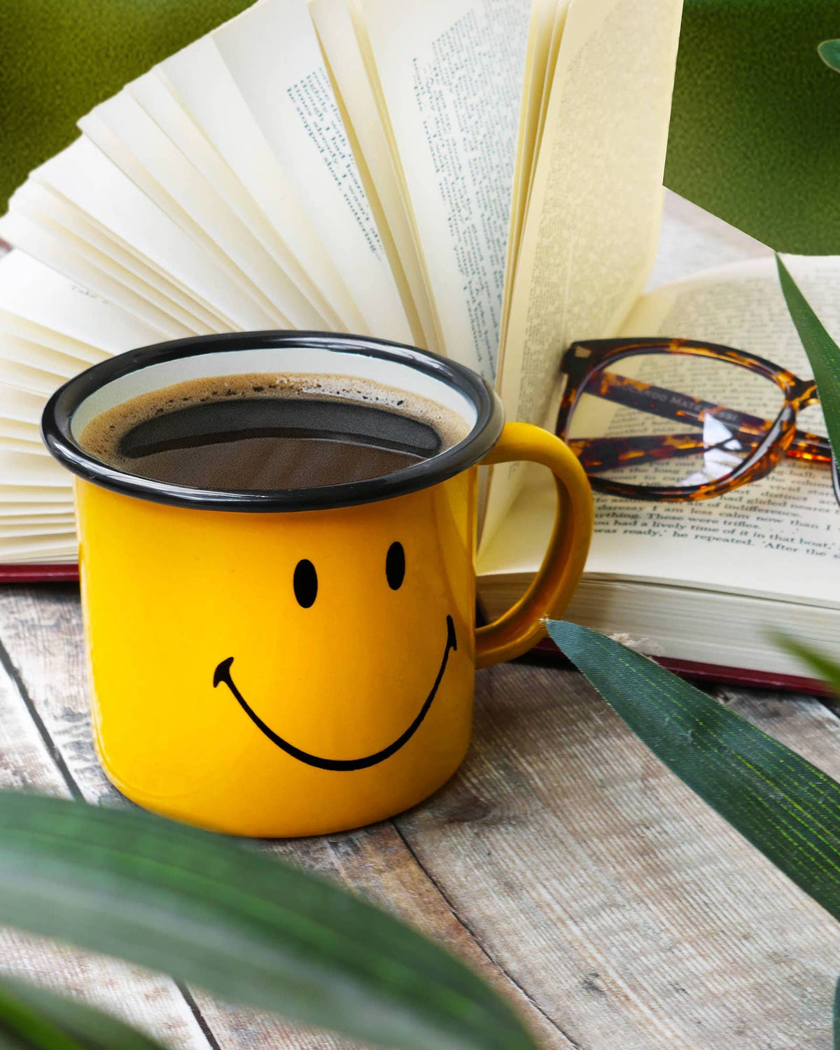 Smiley Enamel Mug