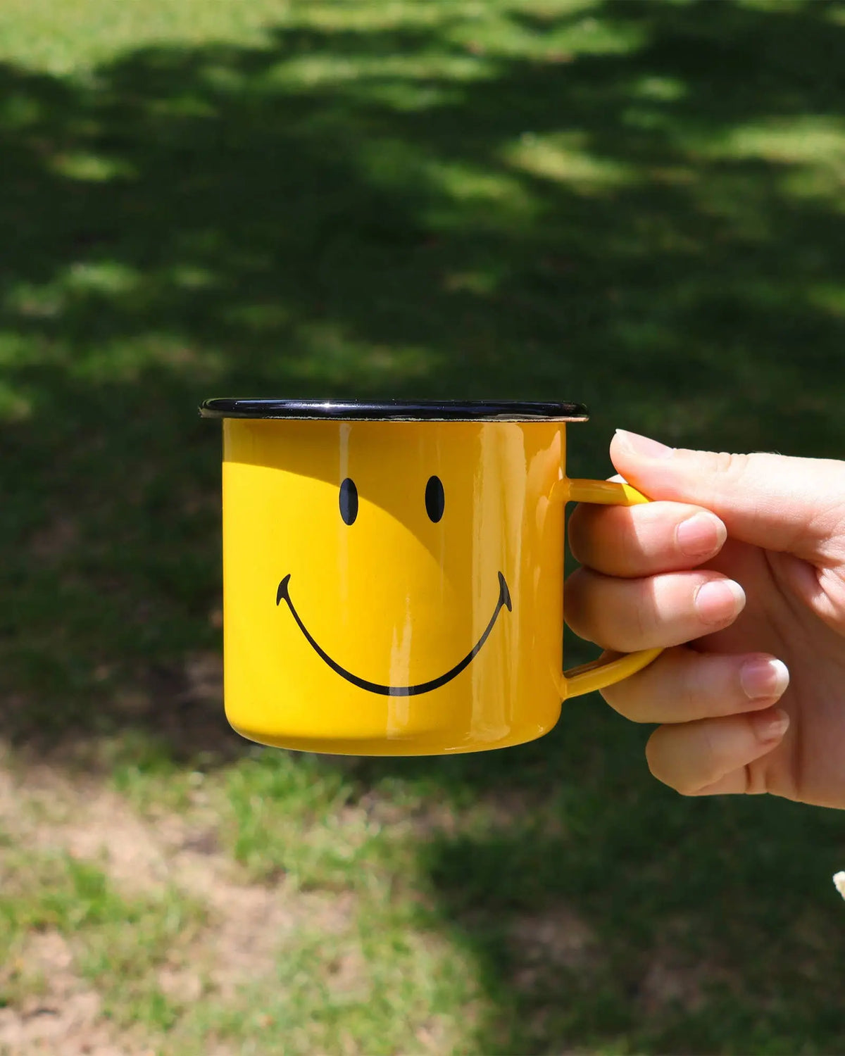 Smiley Enamel Mug