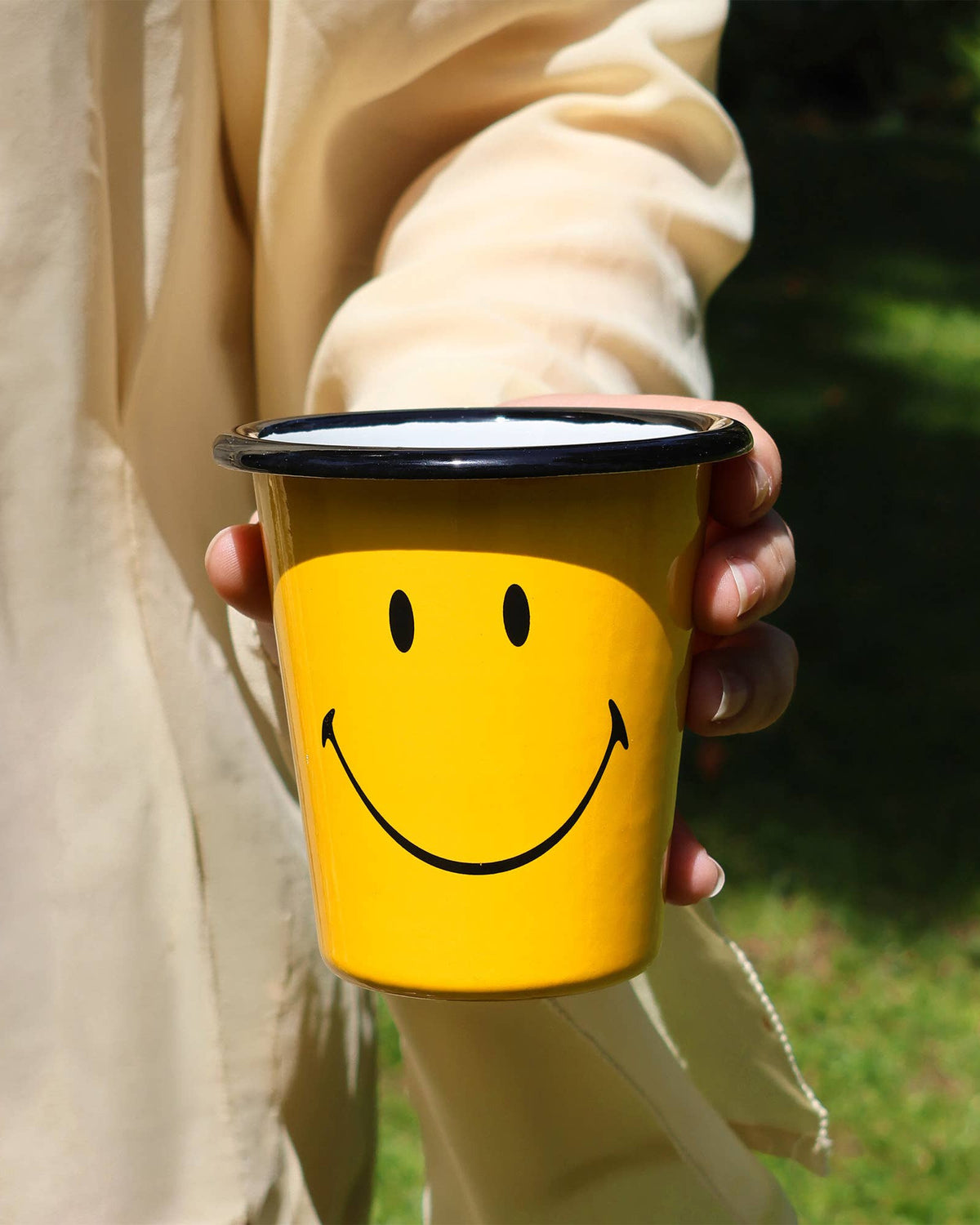 Smiley Enamel Tumbler