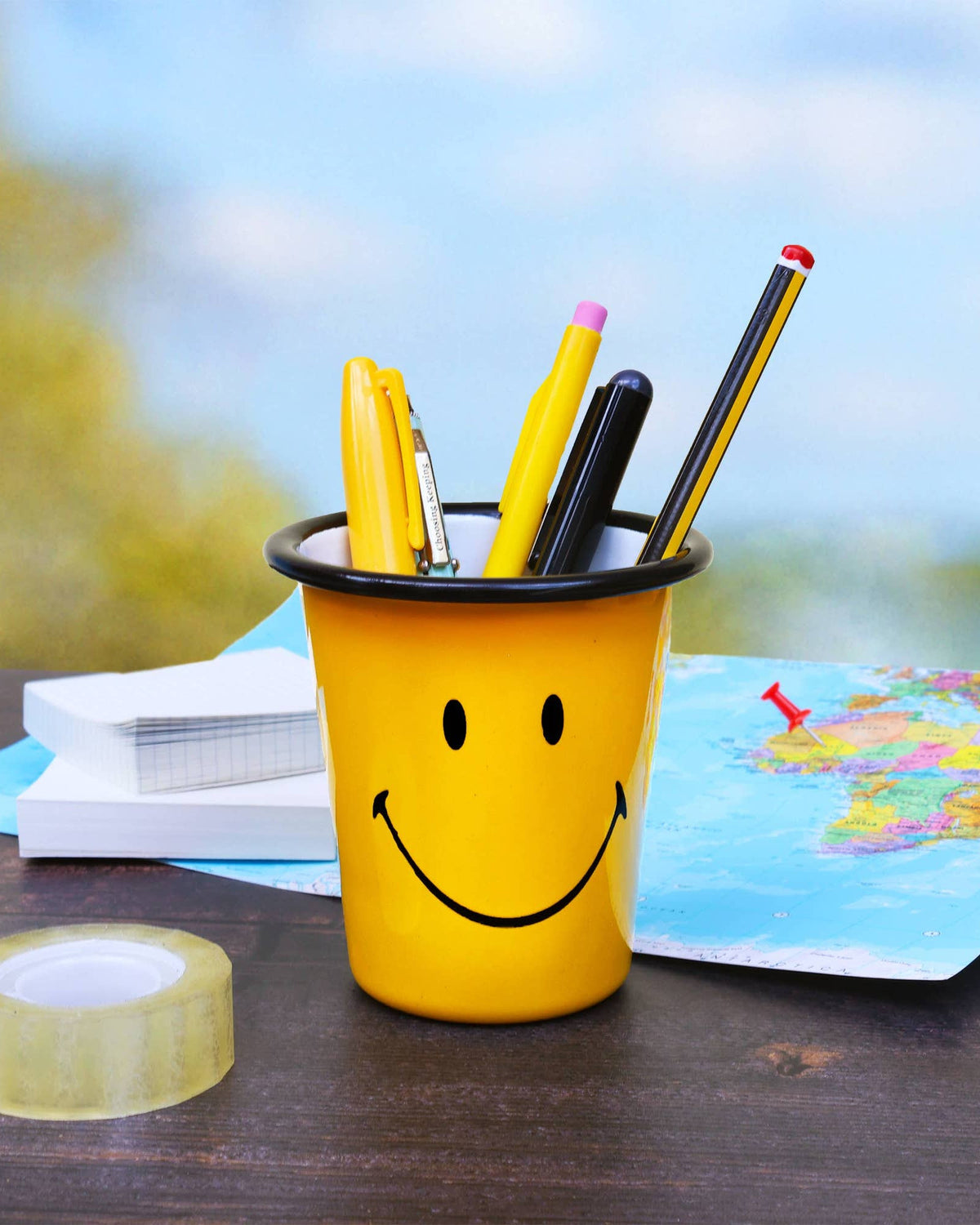 Smiley Enamel Tumbler