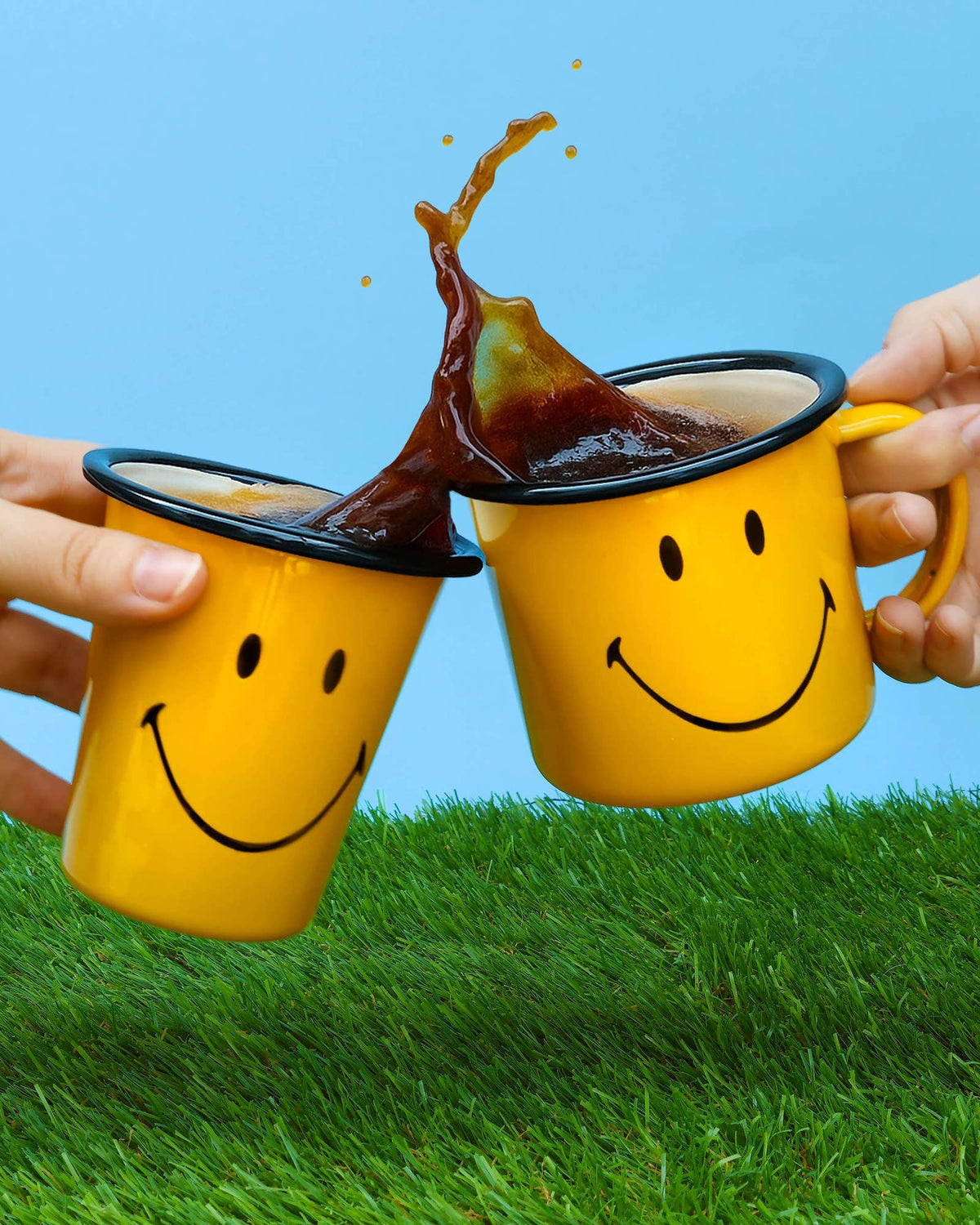 Smiley Enamel Tumbler