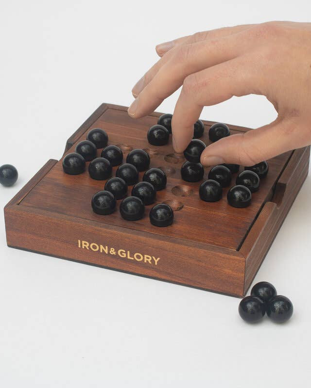 Iron & Glory Wooden Solitaire Game