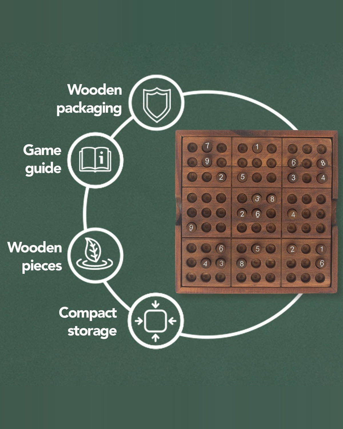 Iron & Glory Wooden Sudoku Puzzle