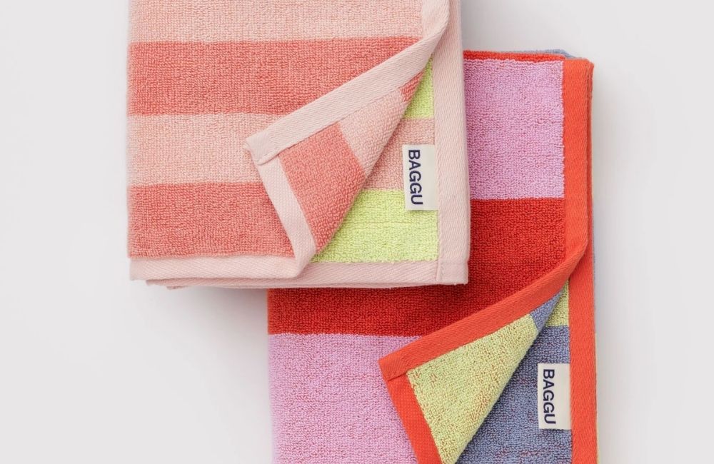 From bathroom to beach: BAGGU’s bold organic cotton towels