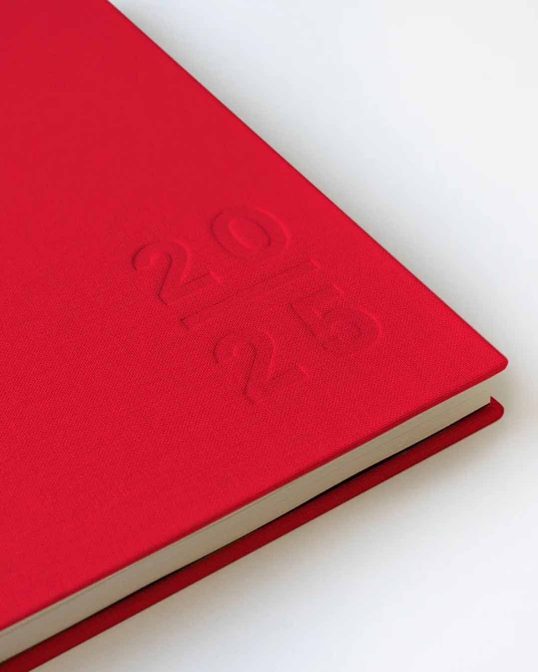 Blank Canvas Red 2025 Diary