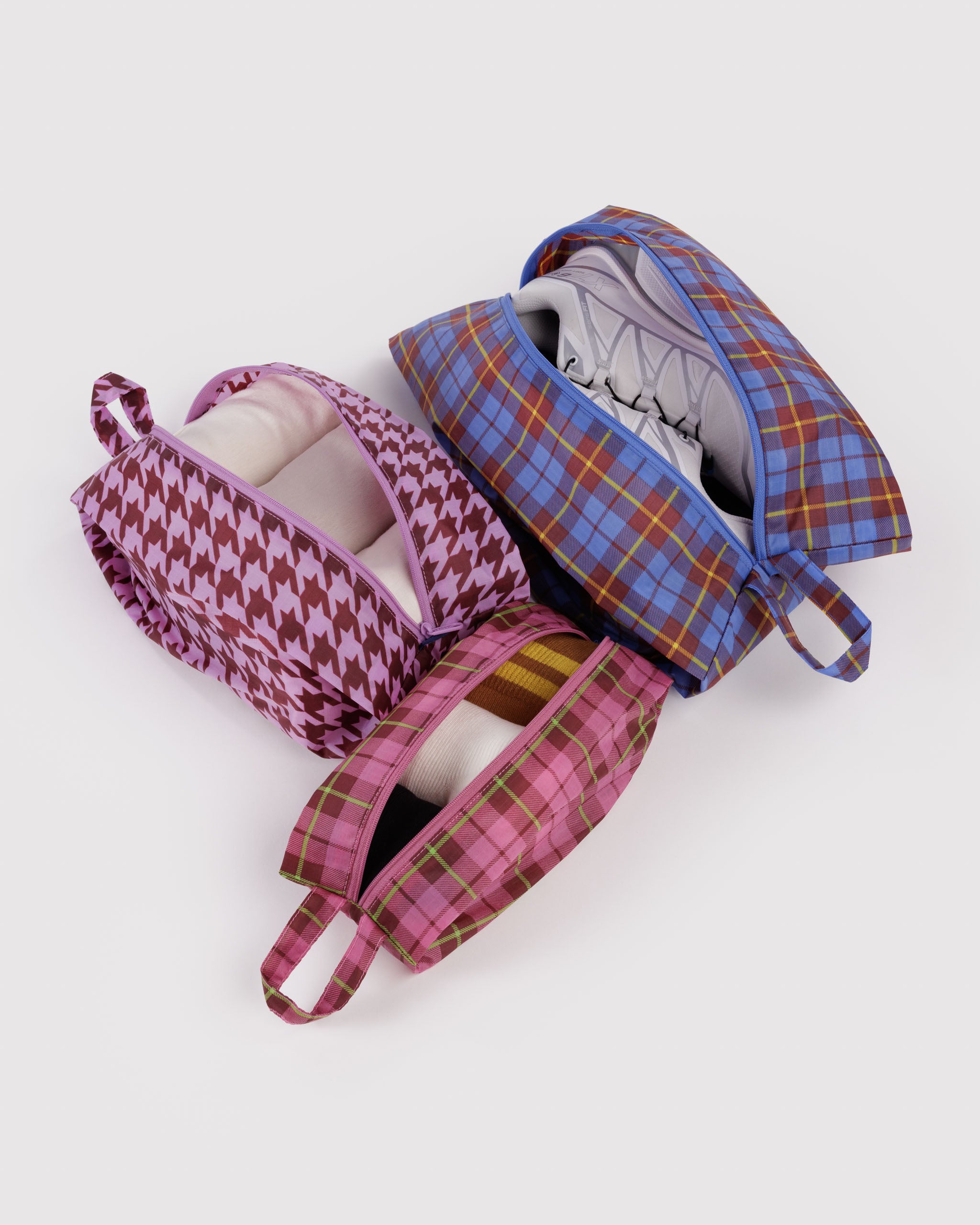 Check Mix 3D Zip Set BAGGU