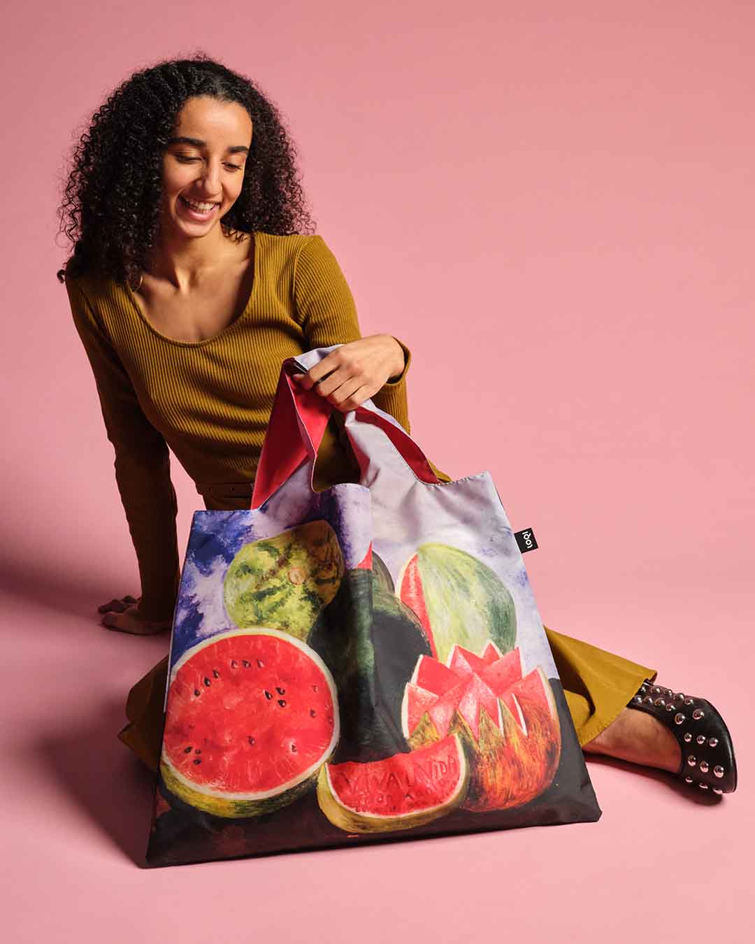 Viva la Vida, Watermelons by Frida Kahlo Recycled Bag - LOQI | LOQI | Shopping Tote Bag