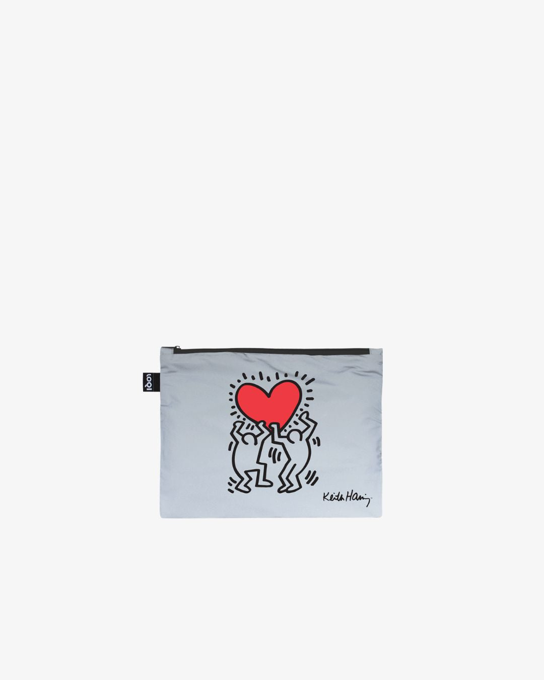Dog, Heart & Love Reflective Zip Pockets by Keith Haring