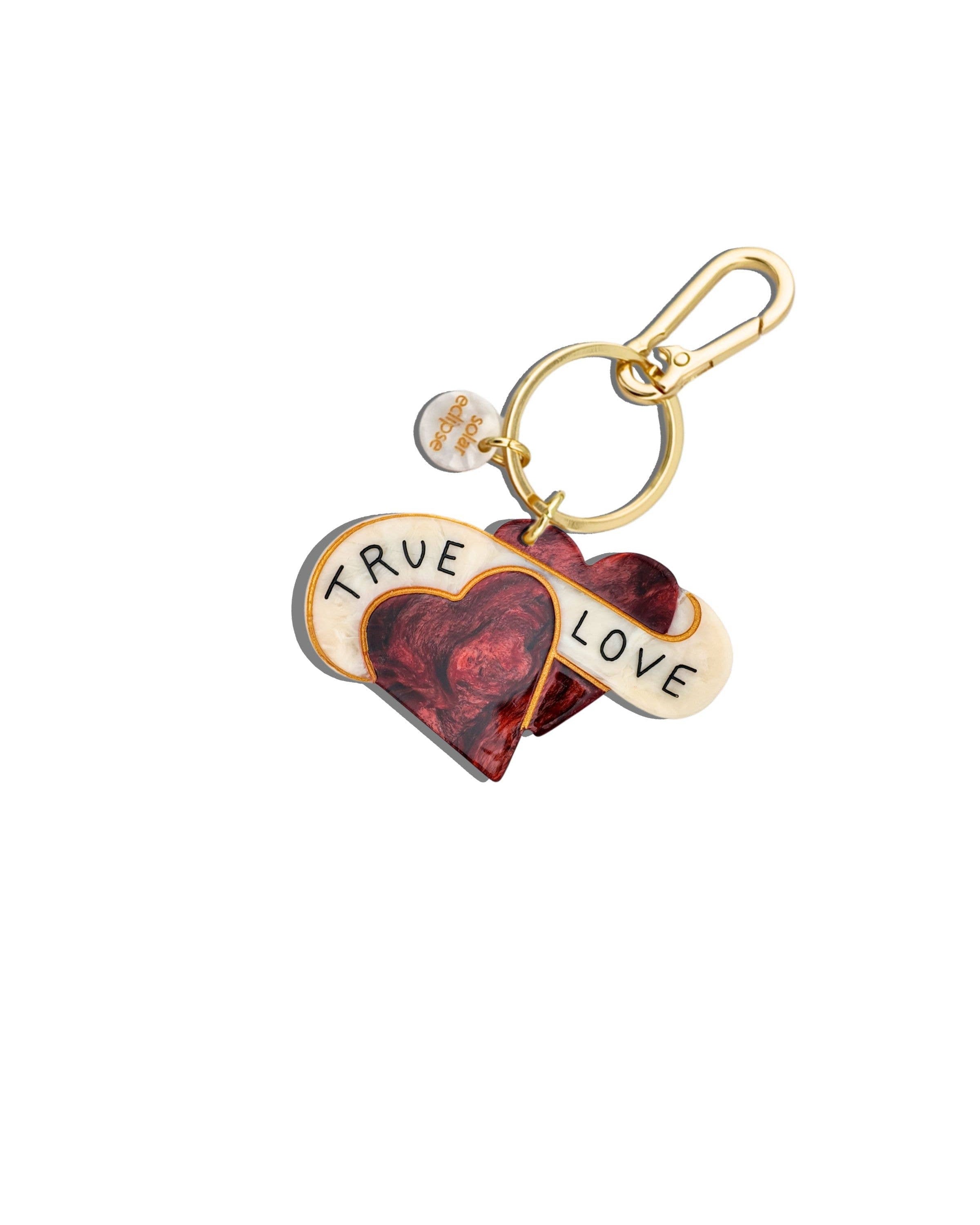 Hand-painted True Love Bag Charm + Keychain | Solar Eclipse | Bag Charm