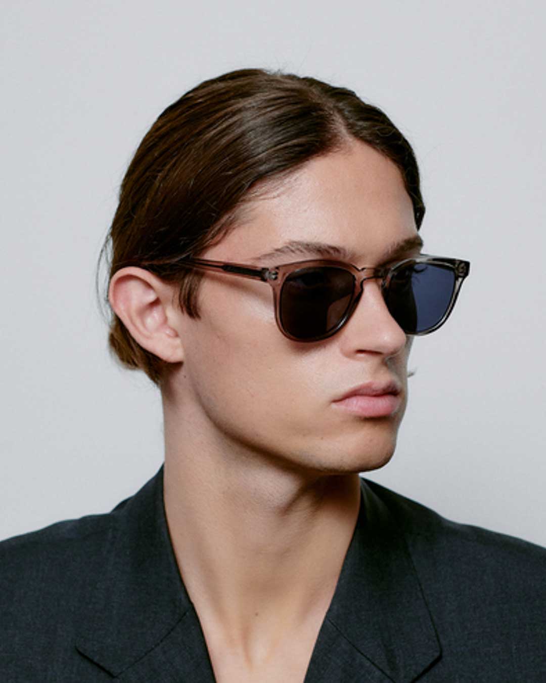 Grey Transparent Bate Sunglasses