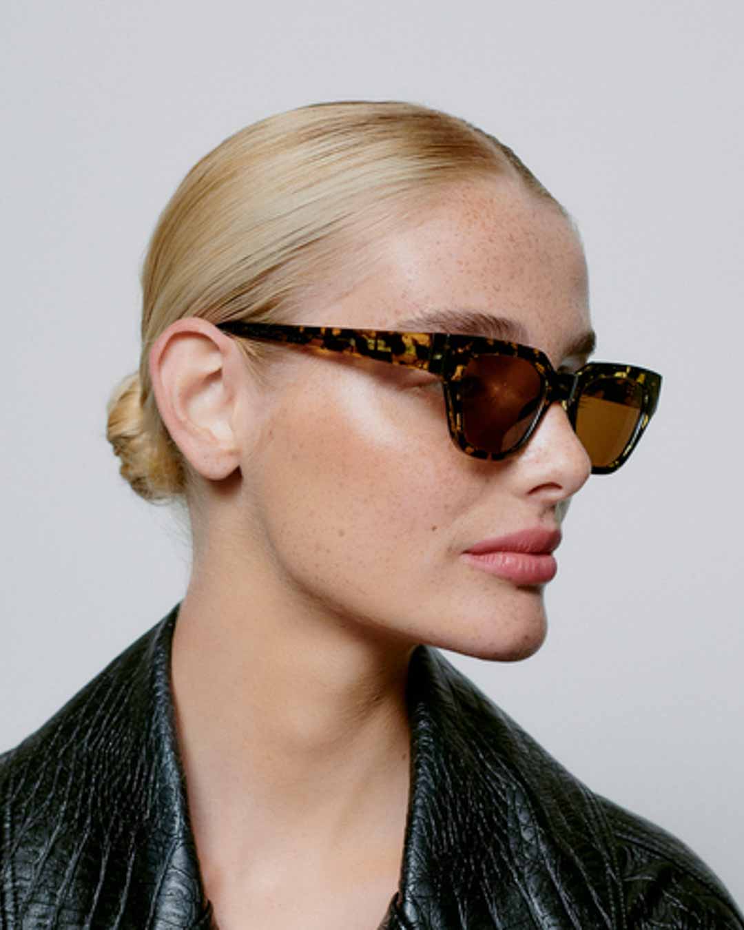 Black / Yellow Tortoise Kaws Sunglasses