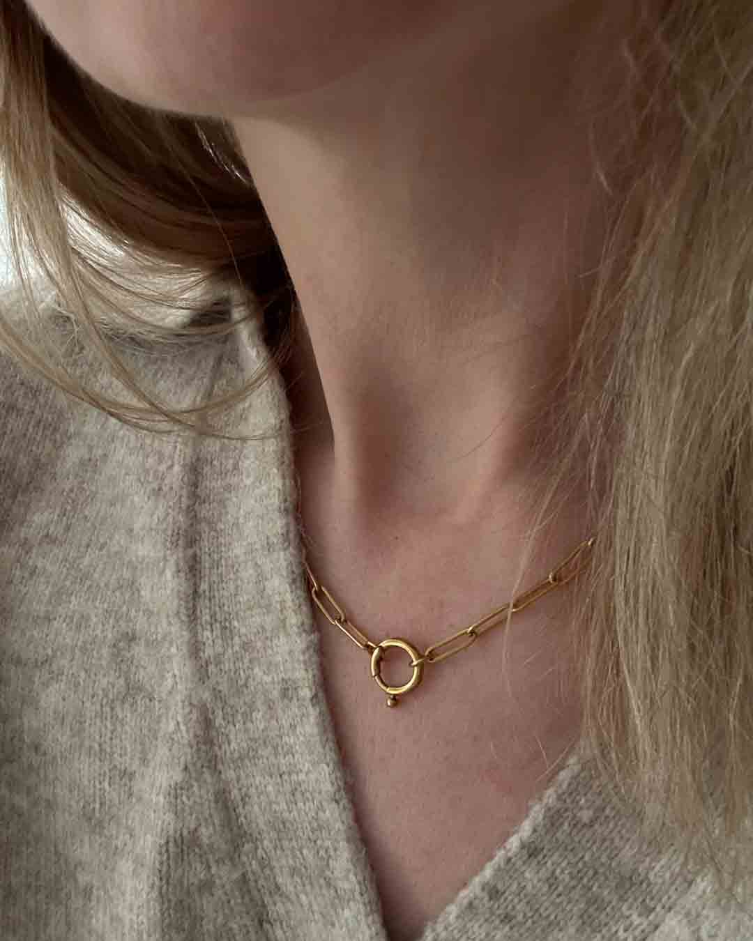 Gold Brooke Necklace