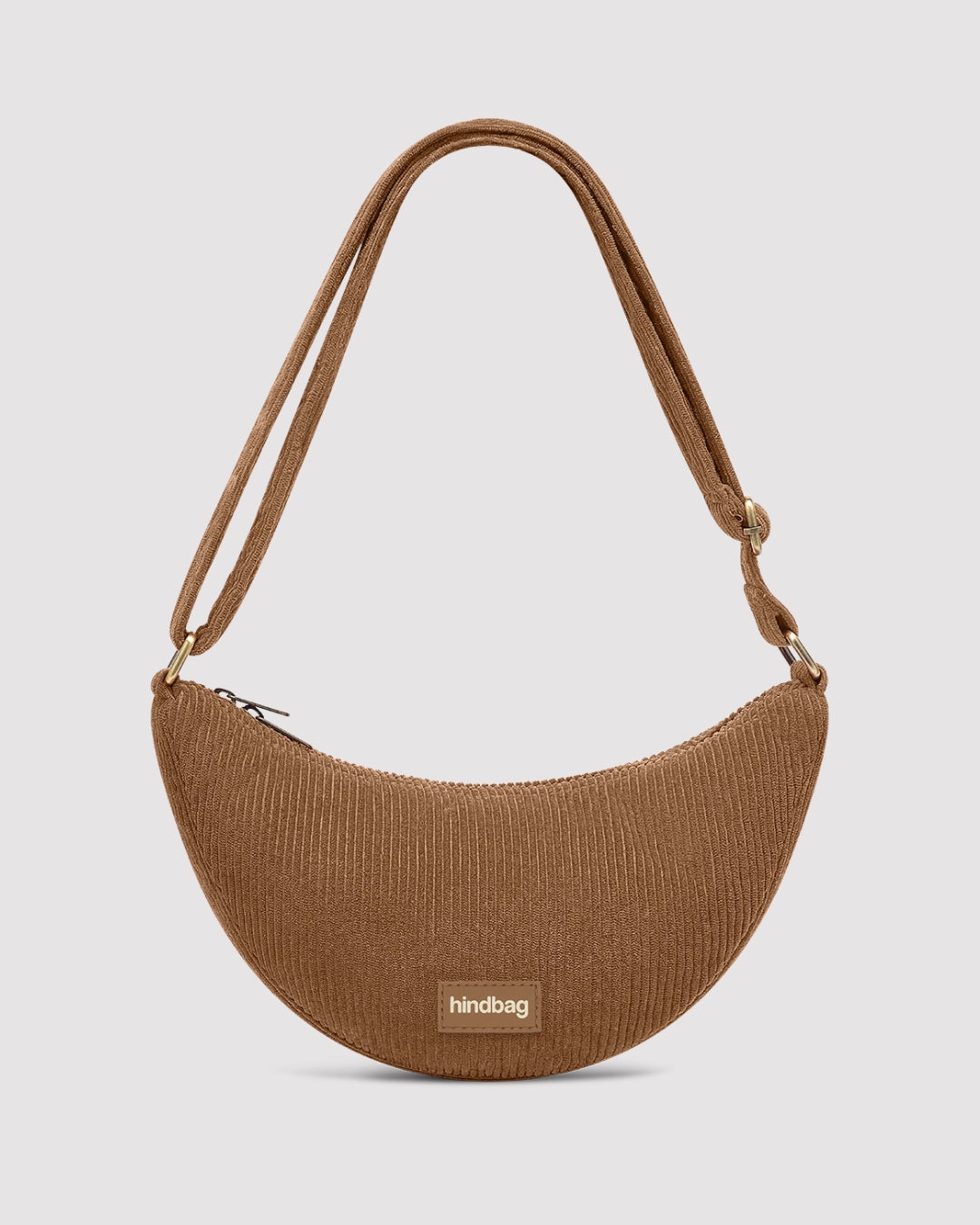 Macchiato Corduroy Andrea Crescent Bag hindbag