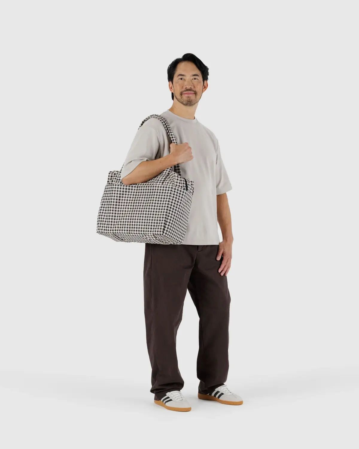 Black & White Gingham Cloud Carry-On