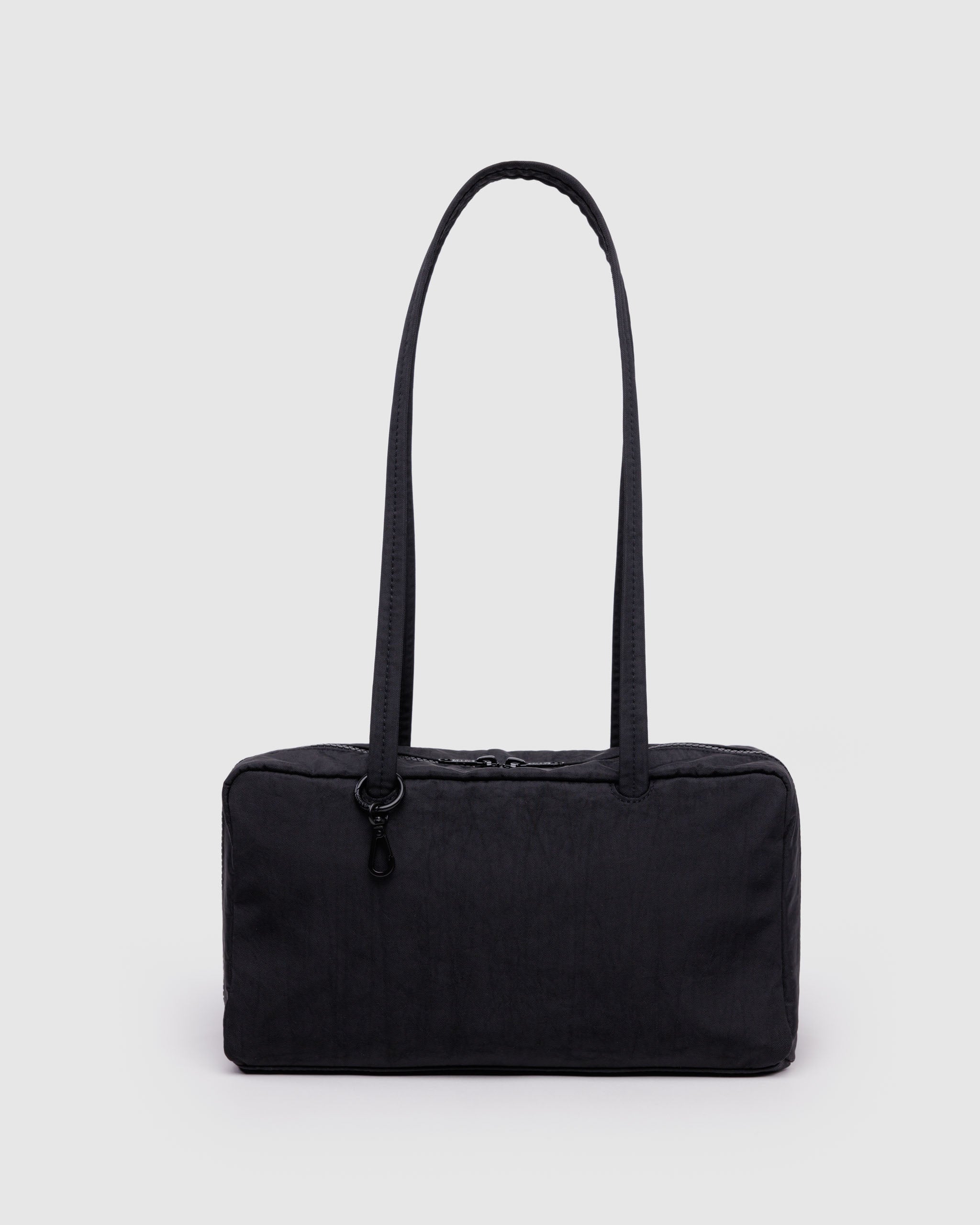 Black Nylon Bowler Bag