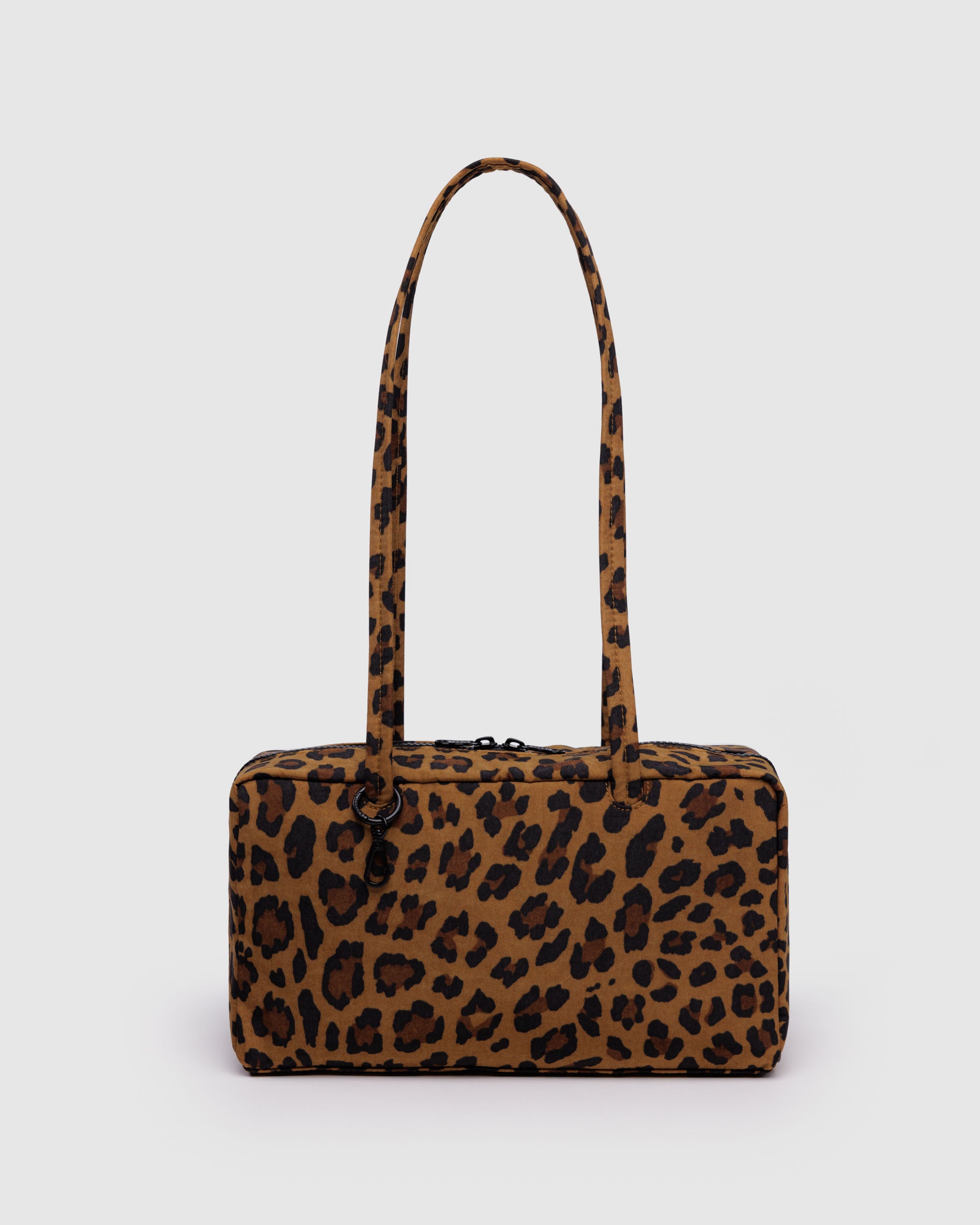 Leopard Nylon Bowler Bag