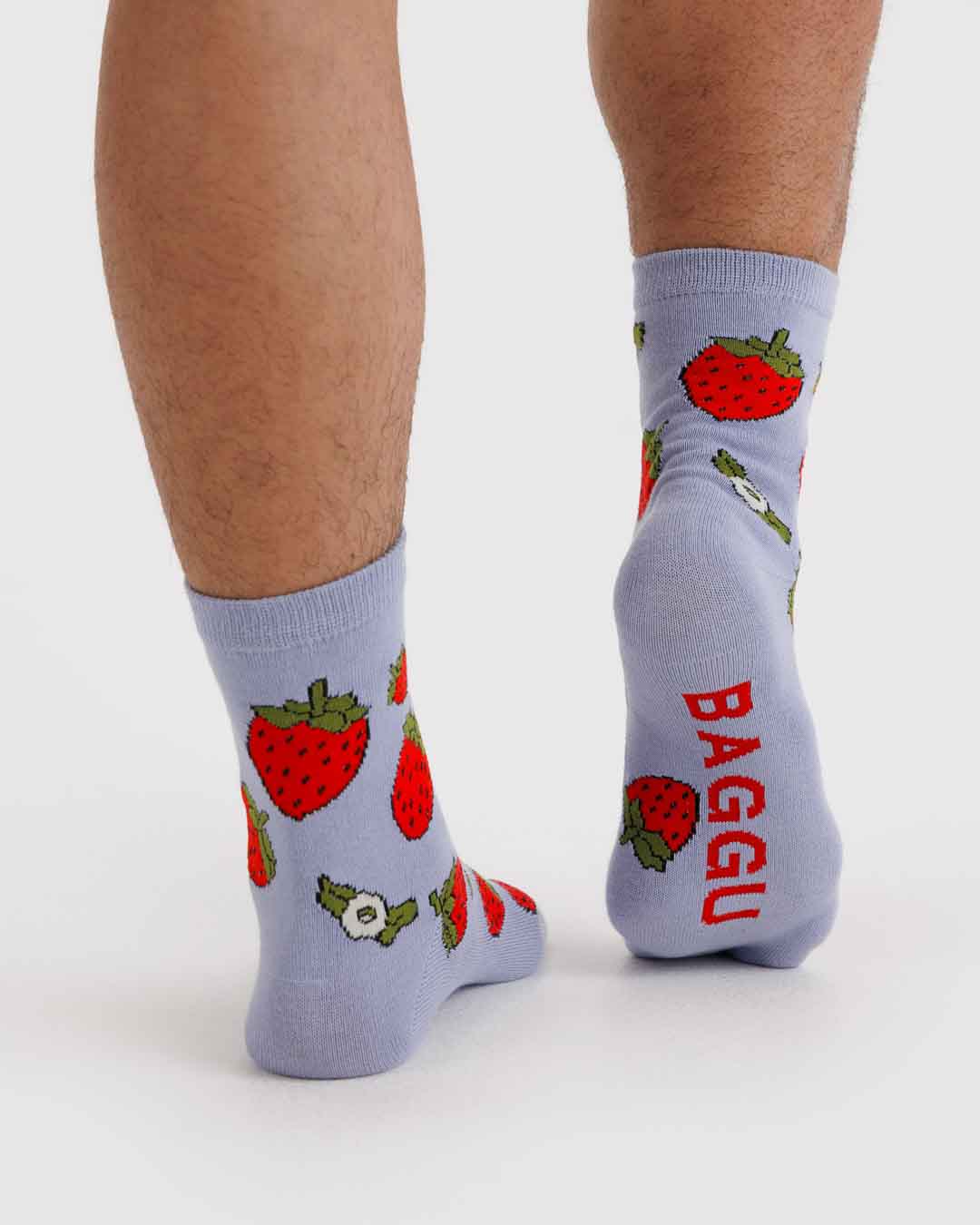 Strawberry Blossom Crew Sock