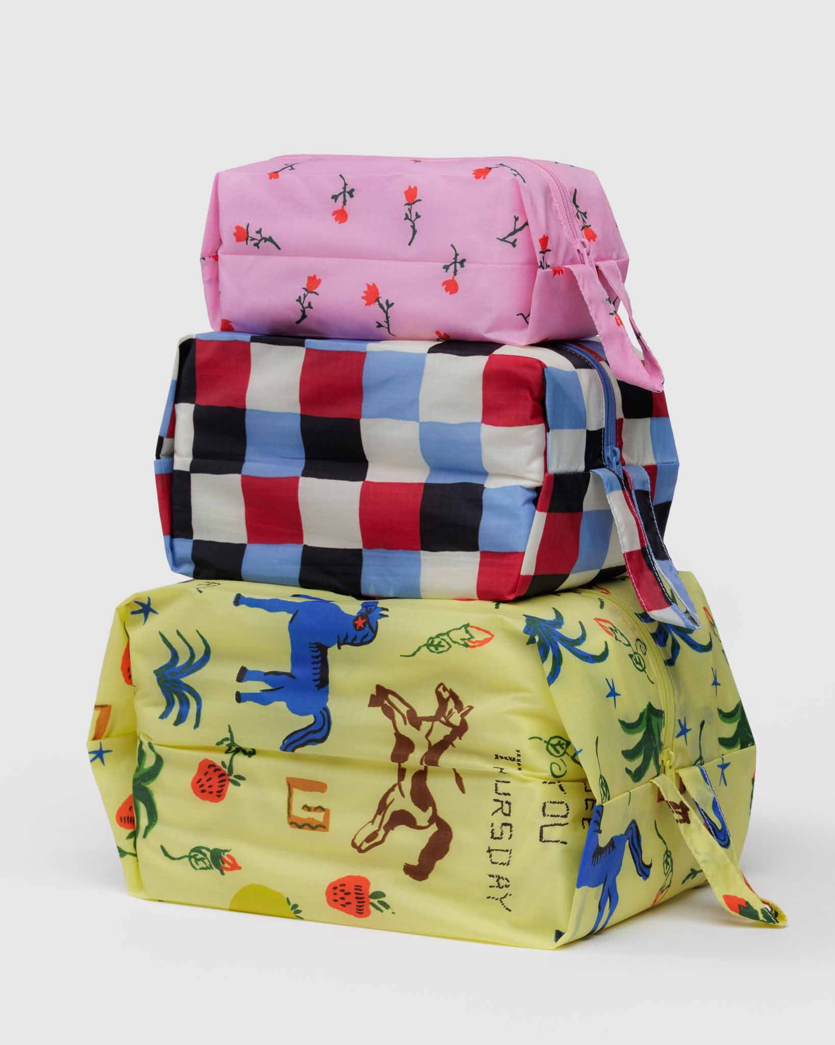 新品　BAGGU バグゥ　3D ZIP SET  KeithHaring 3D Zip Set Keith Haring - Baggu