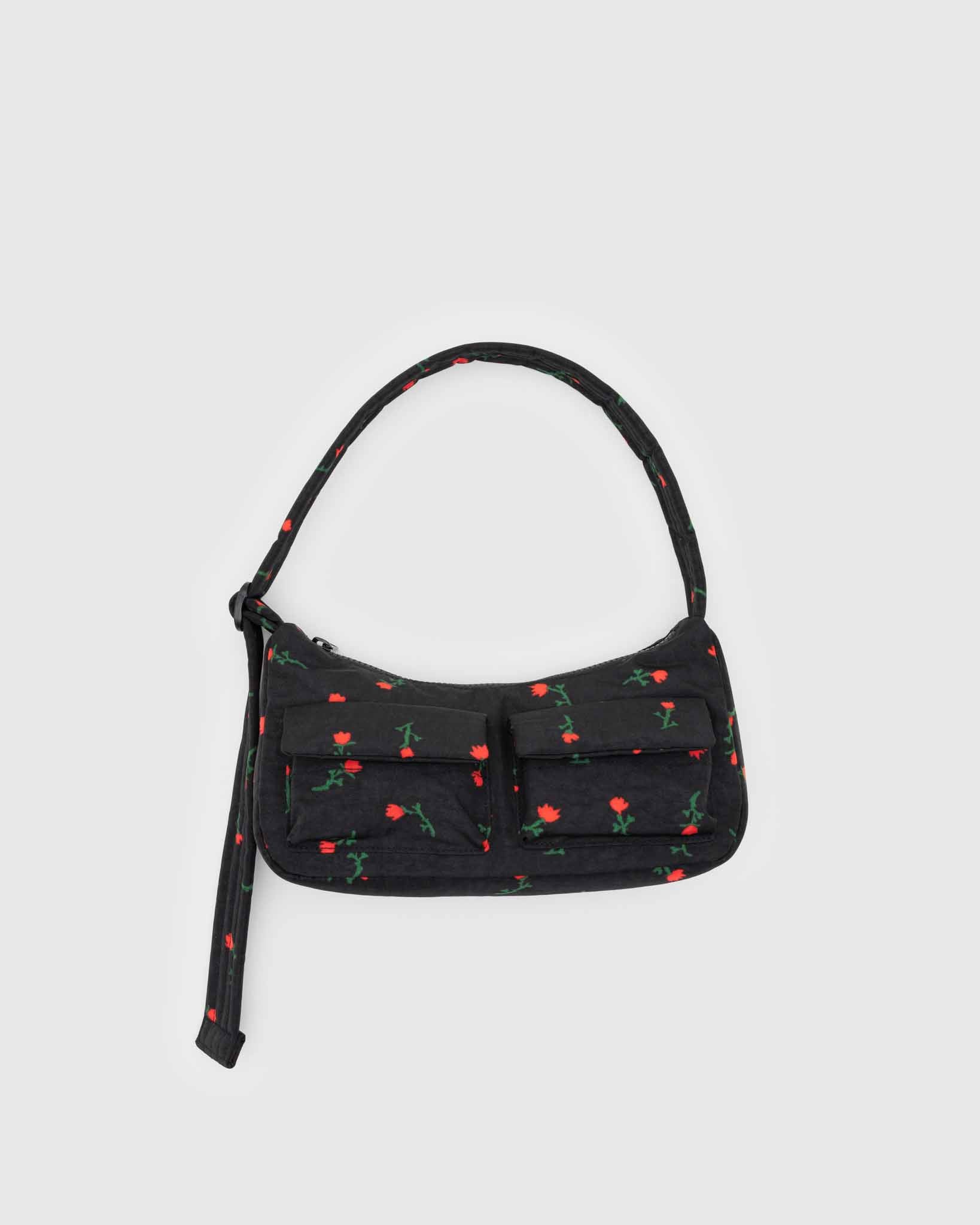 Painted Wildflower Cargo Shoulder Bag BAGGU