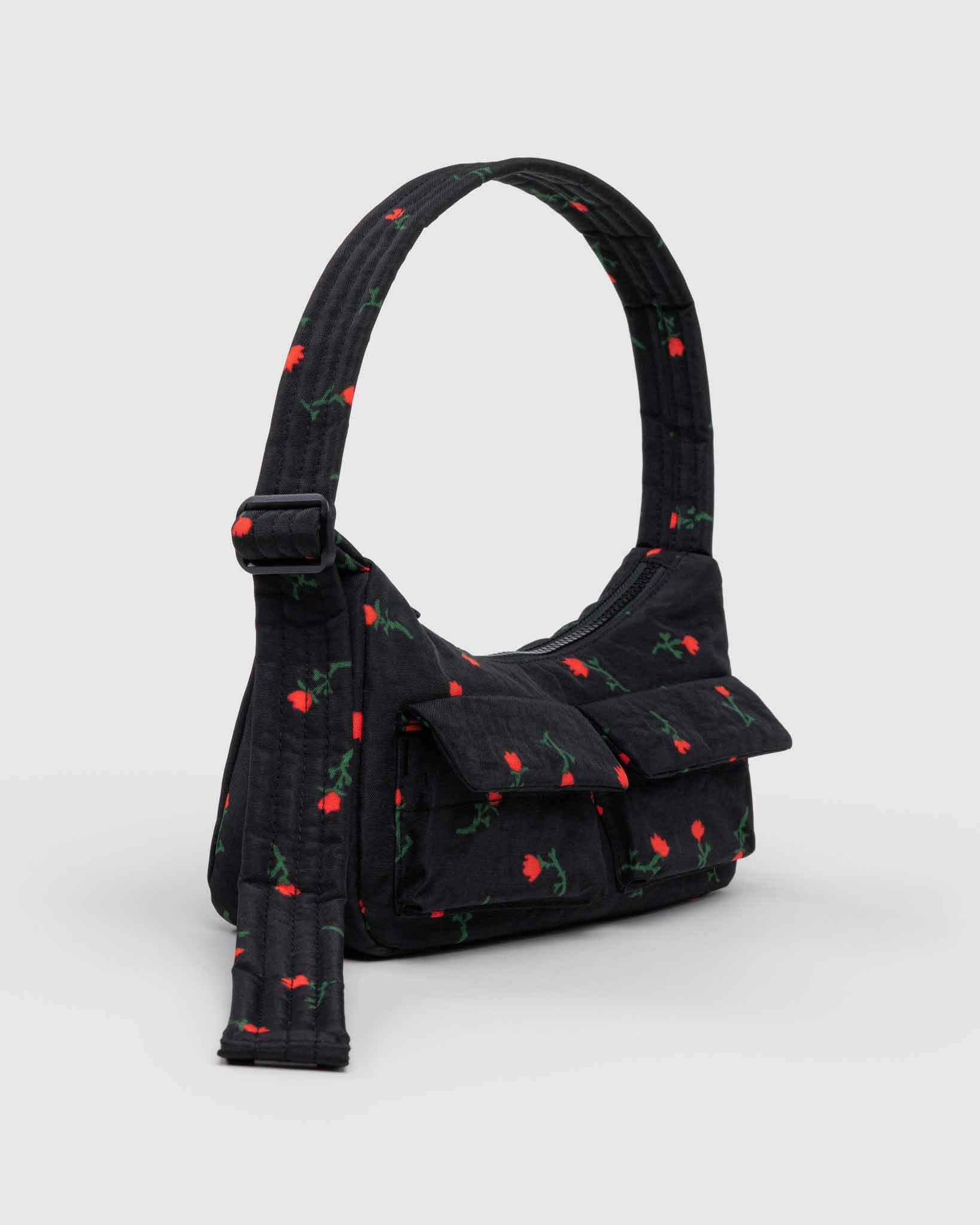 Painted Wildflower Cargo Shoulder Bag BAGGU